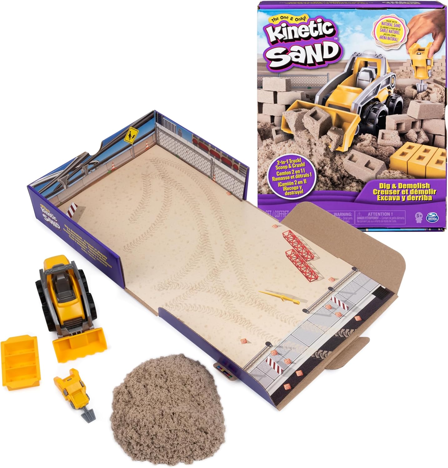 Kinetic Sand Dig n Demolish Play Set