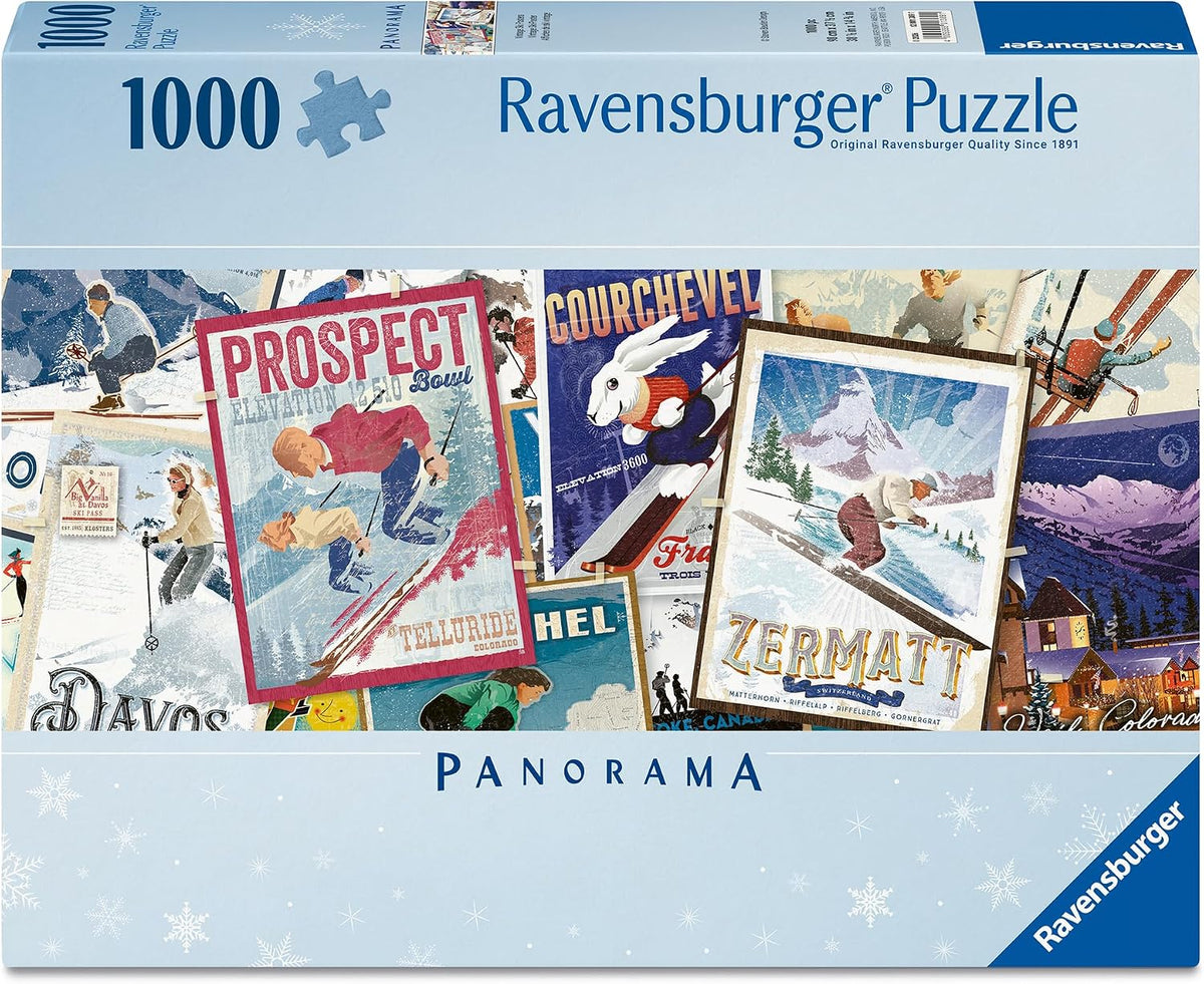 Ravensburger Retro Skiing 1000 piece Jigsaw Puzzle