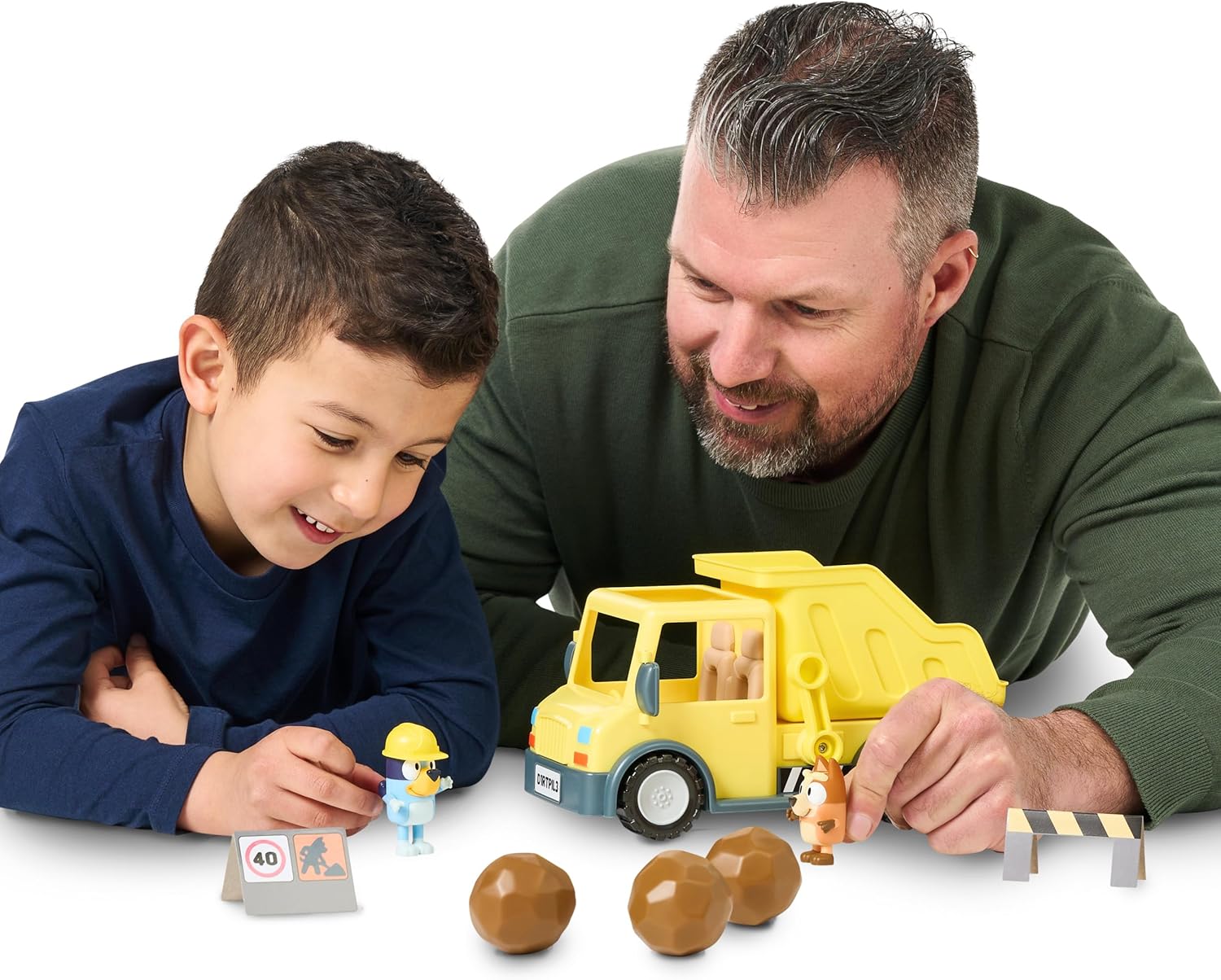 Bluey Dump Truck with Hard Hat Bluey