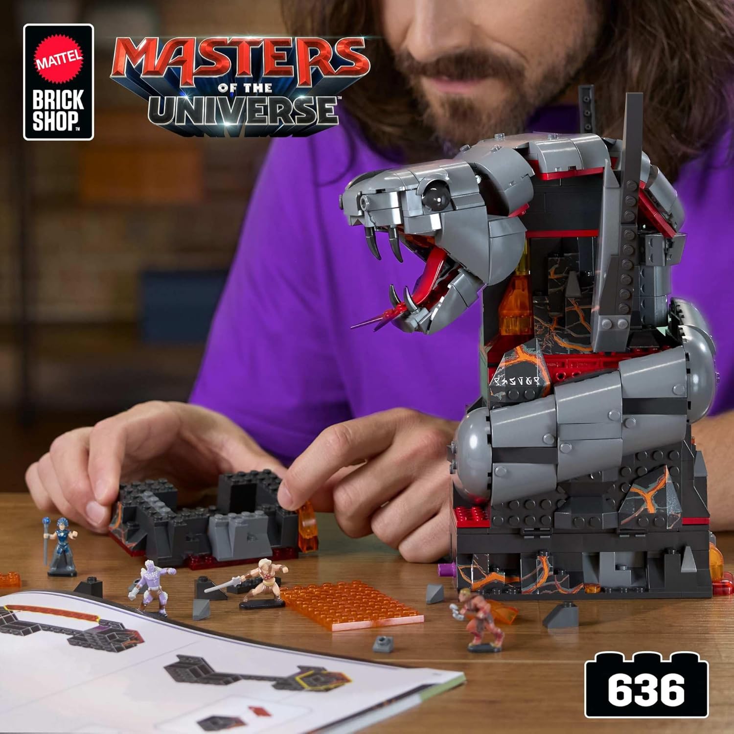 Mattel Brick Shop Masters of the Universe 636 Piece Building Set