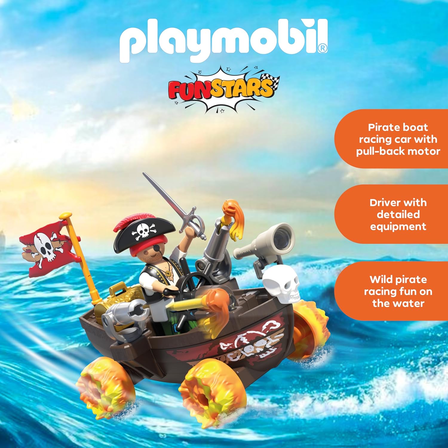 Playmobil Funstars Racing Pirate Boat