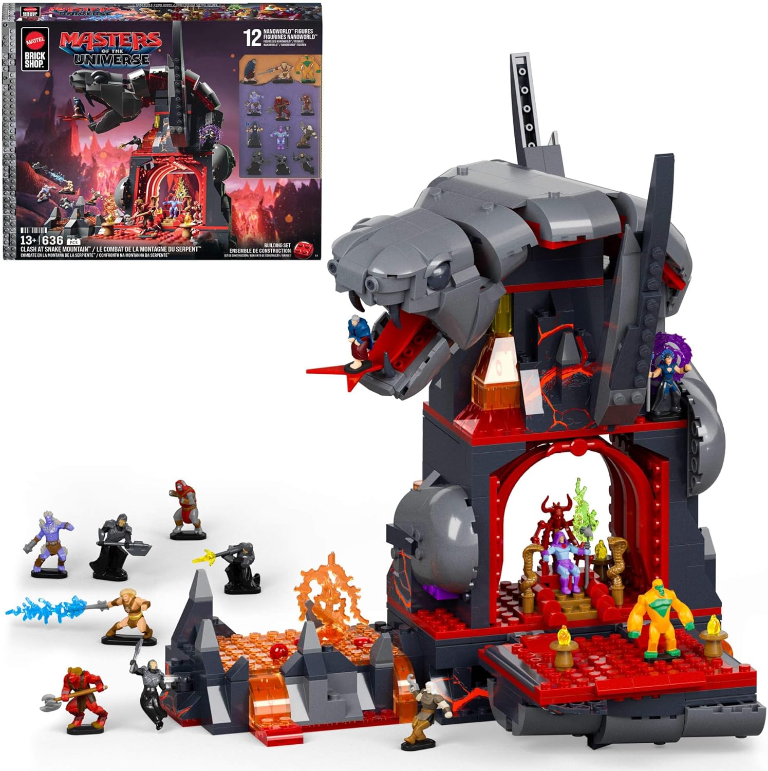 Mattel Brick Shop Masters of the Universe 636 Piece Building Set