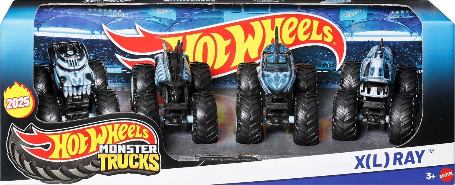 Hot Wheels Monster Truck X-Ray 4 Pack