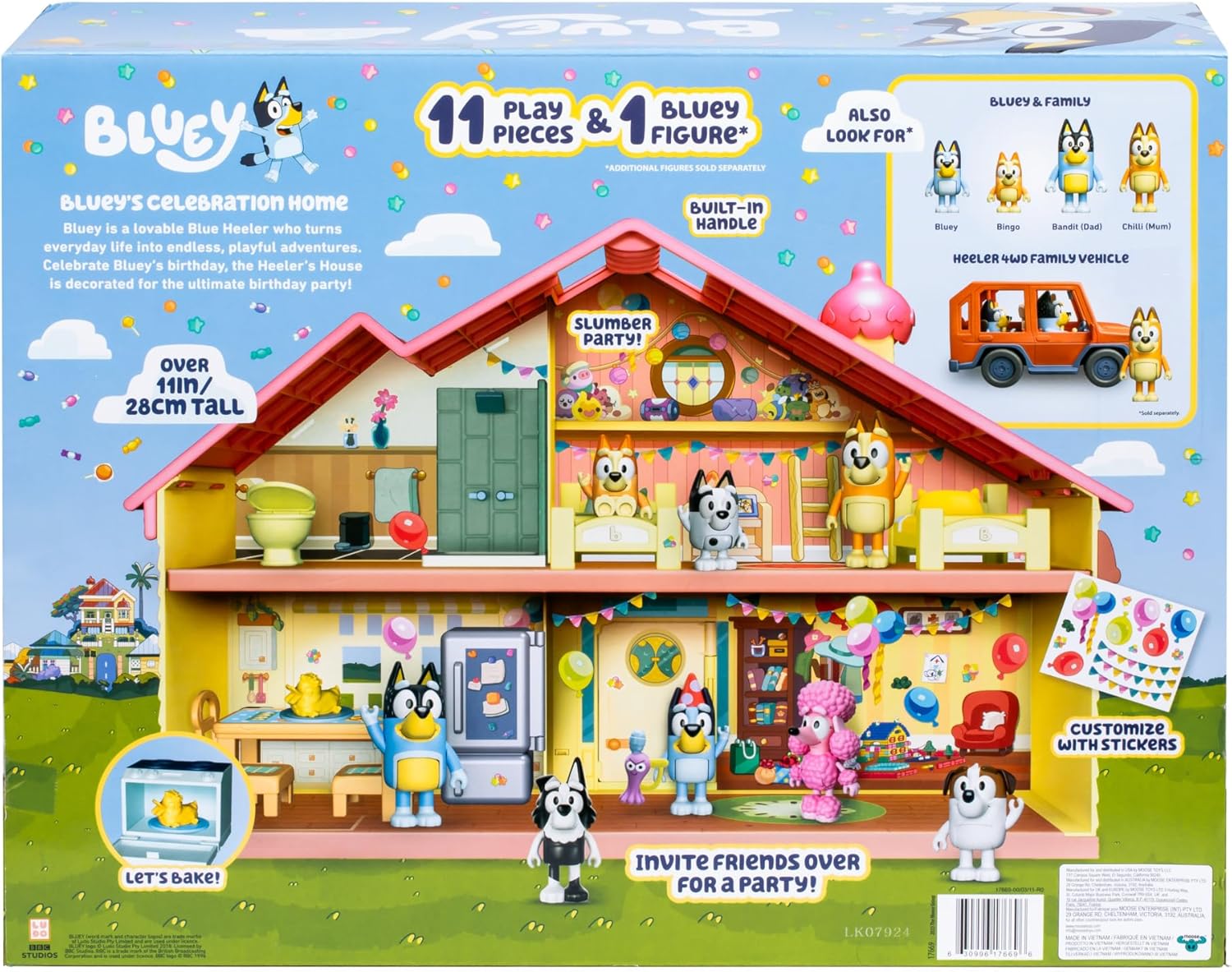 Bluey Birthday Celebration Home Playset
