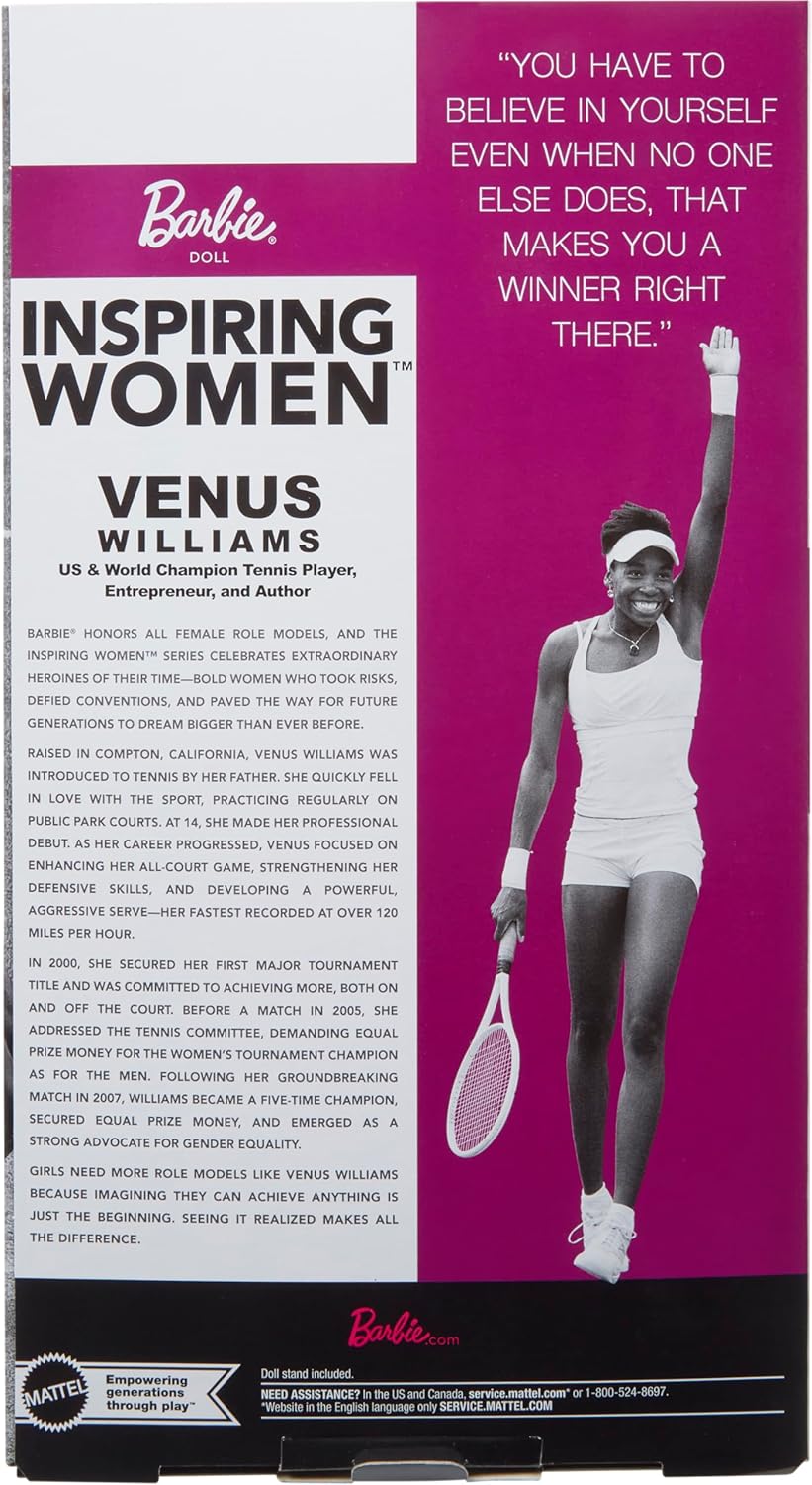 Barbie Venus Williams Signature Inspiring Women Doll