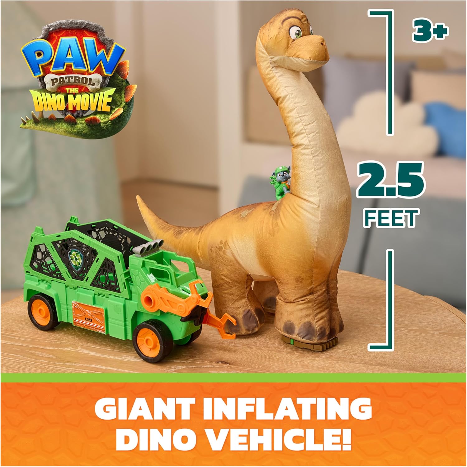 Paw Patrol The Dino Movie - Megasaurus Dino Vehicle Playset