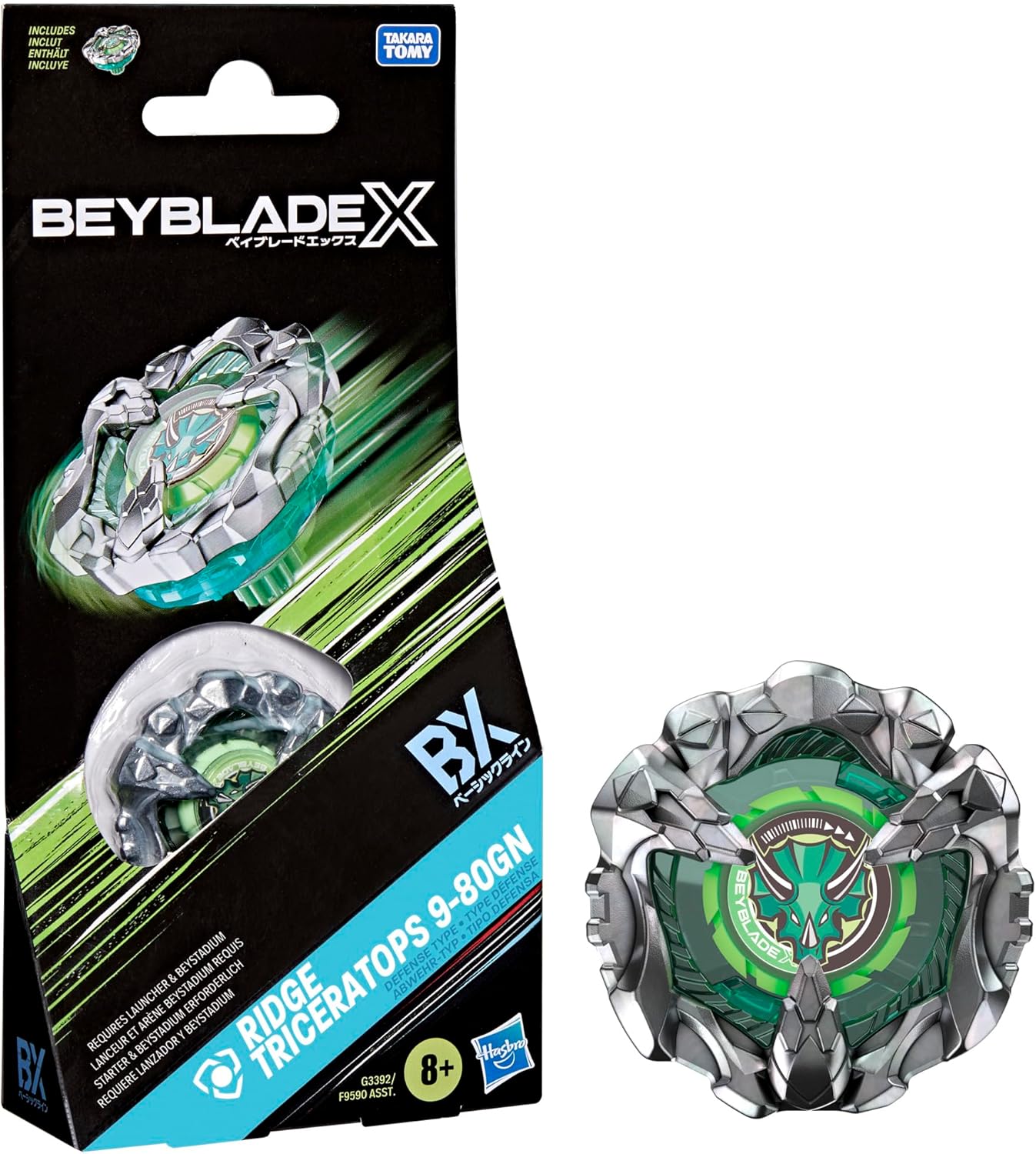 Beyblade X Ridge Triceratops 9-80GN