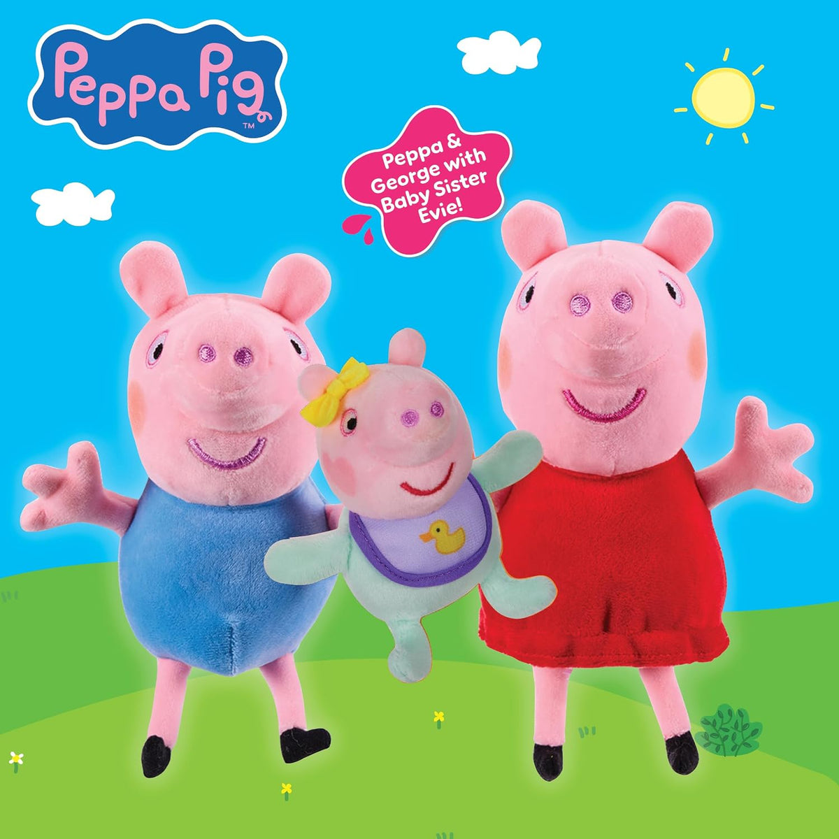 Peppa Pig - Peppa George and Evie Plush 3 Pack