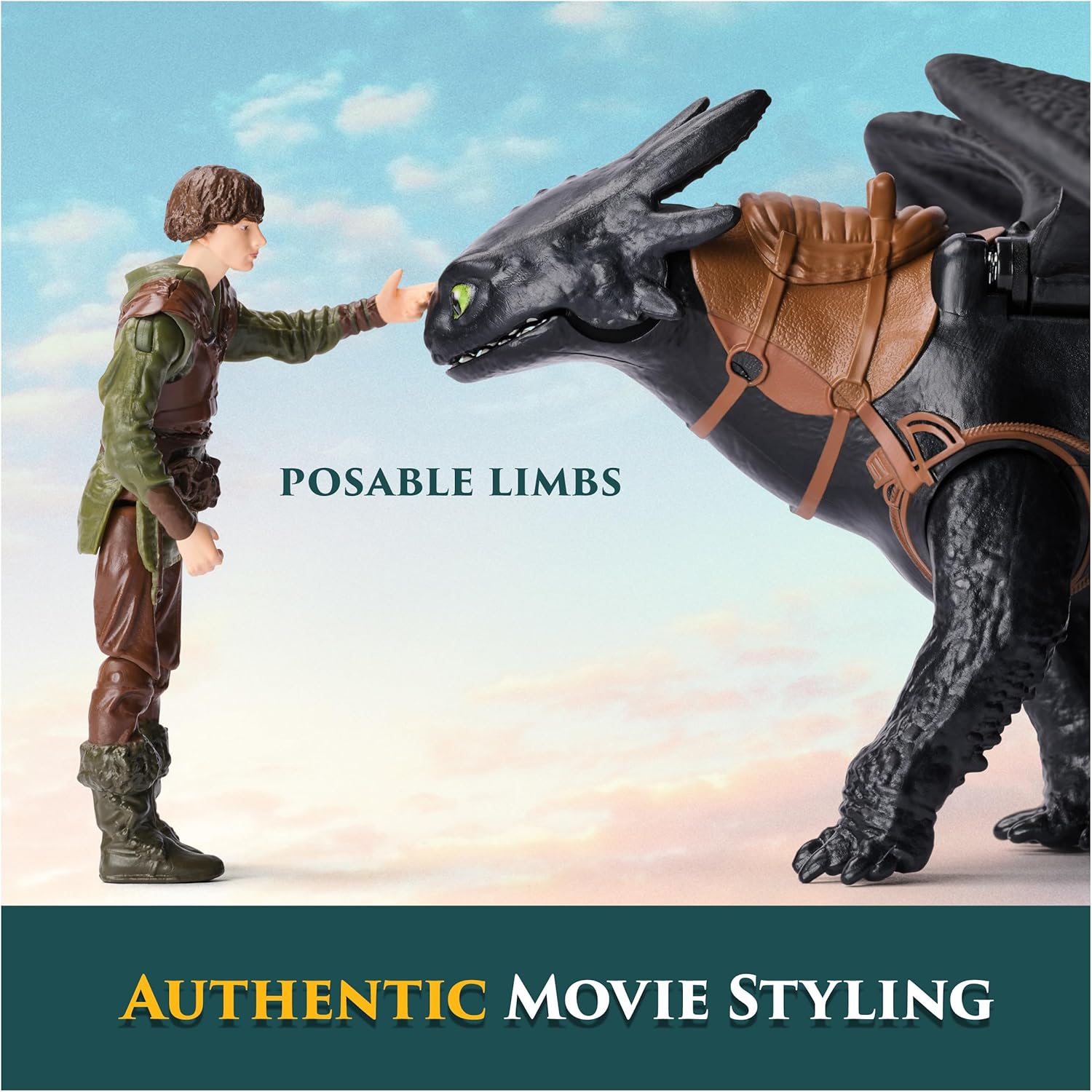 Dreamworks How to Train your Dragon Toothless & Hiccup Action Figure Set