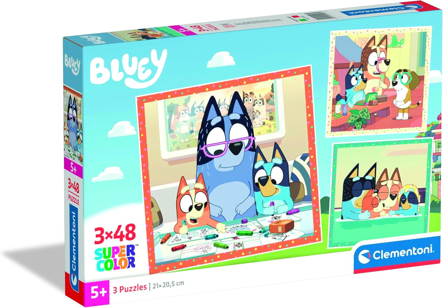 Clementoni Bluey 3x48 Piece Puzzle