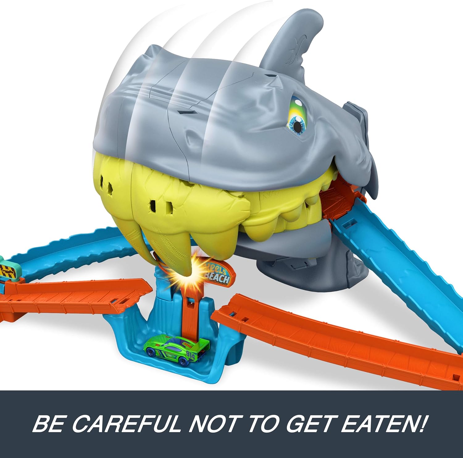 Hot Wheels City Shark Chomp Beach Playset
