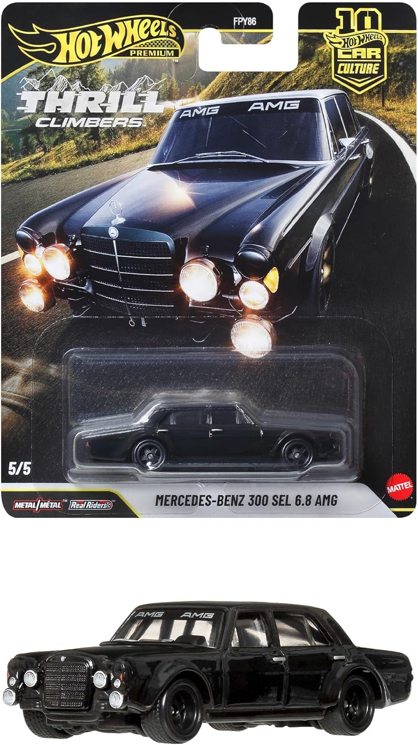 Hot Wheels Premium Thrill Climbers Mercedes Benz 300 SEL 6.8 AMG