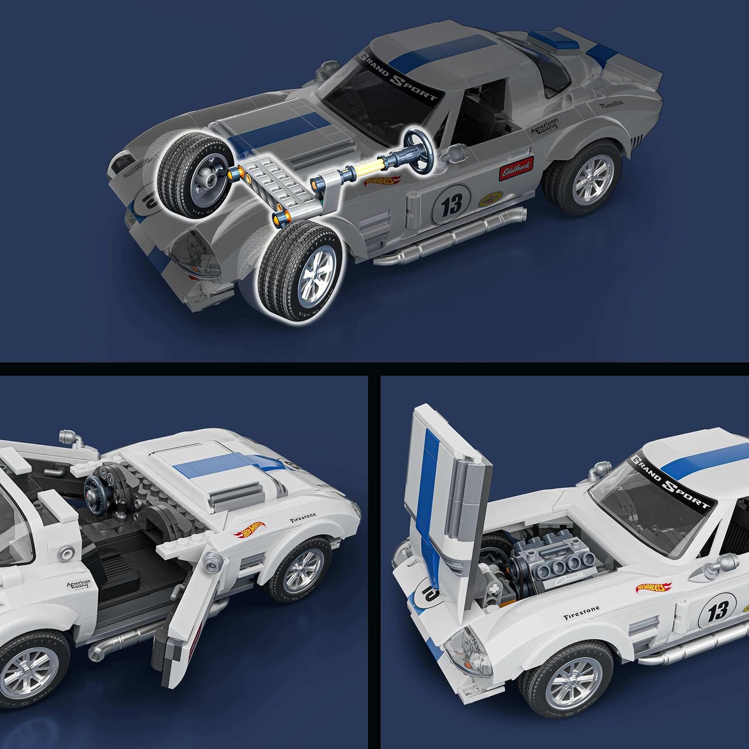 Hot Wheels Brick Shop Corvette Grand Sport