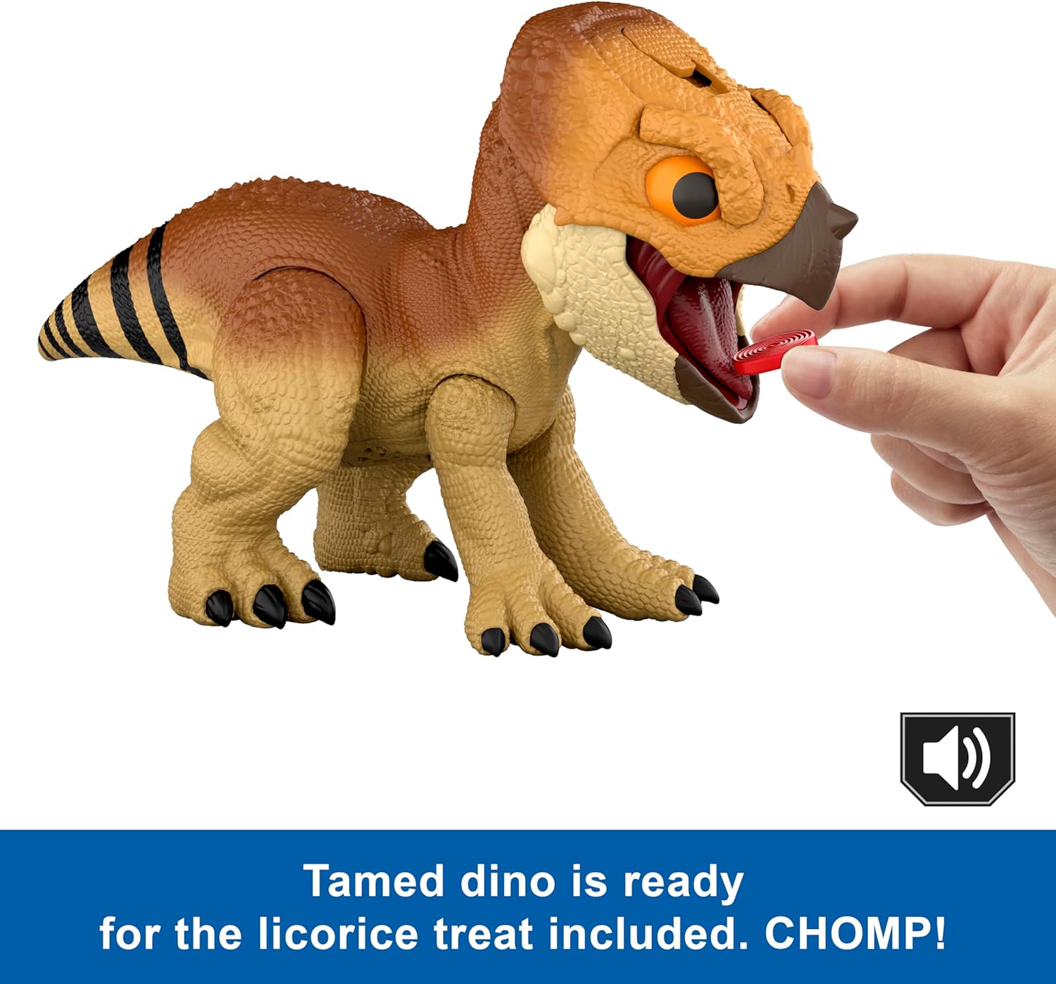 Jurassic World Rebirth - Train 'N Tame Aquilops Dinosaur Action Figure