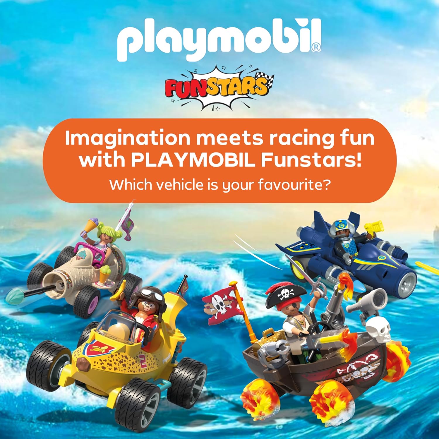 Playmobil Funstars Racing Pirate Boat