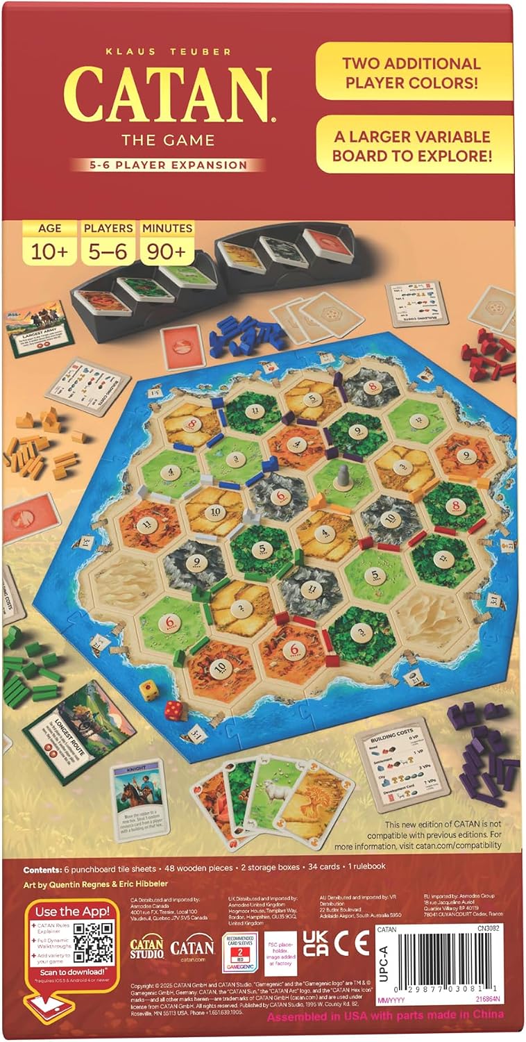 Catan 6th Edition 5-6 Player Expansion Set