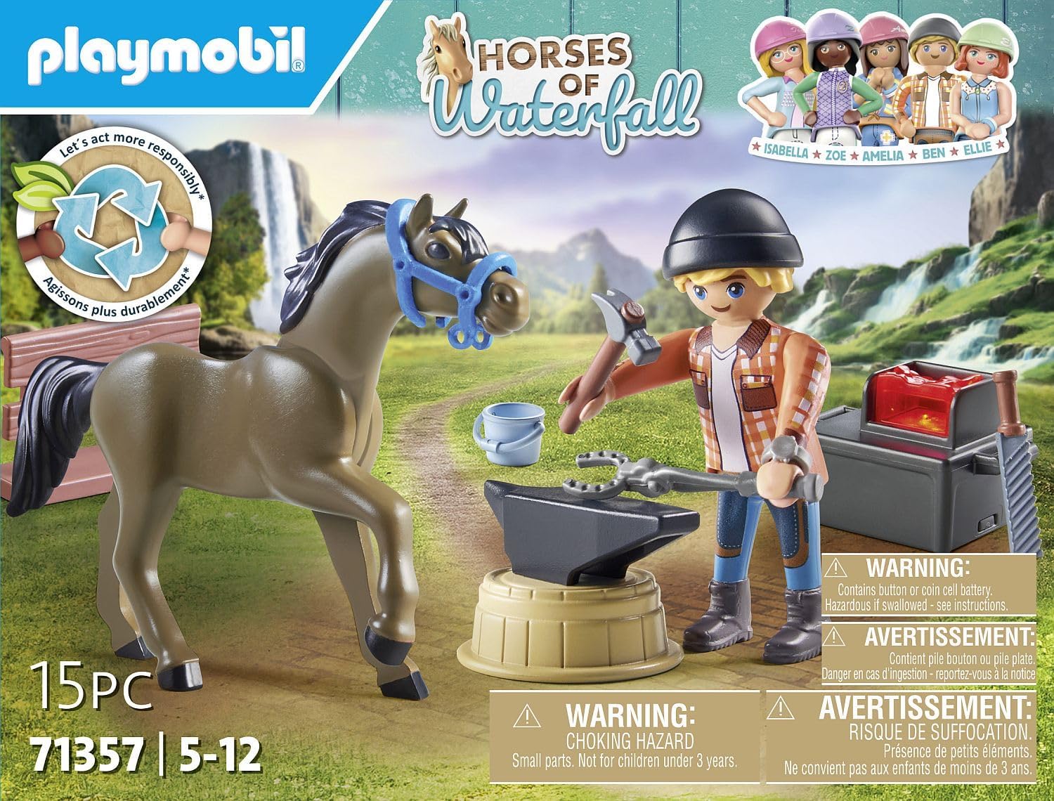 Playmobil Farrier Ben and Achilles