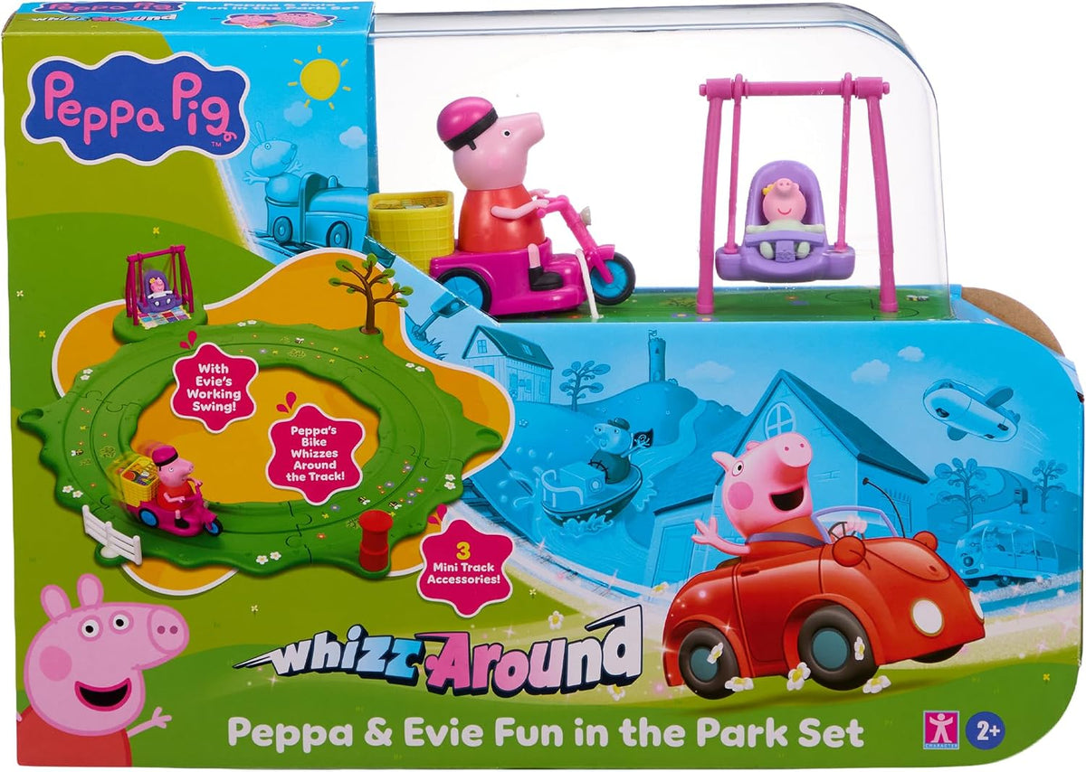 Peppa Pig Whizz-Around Peppa & Evie Fun in the Park Set
