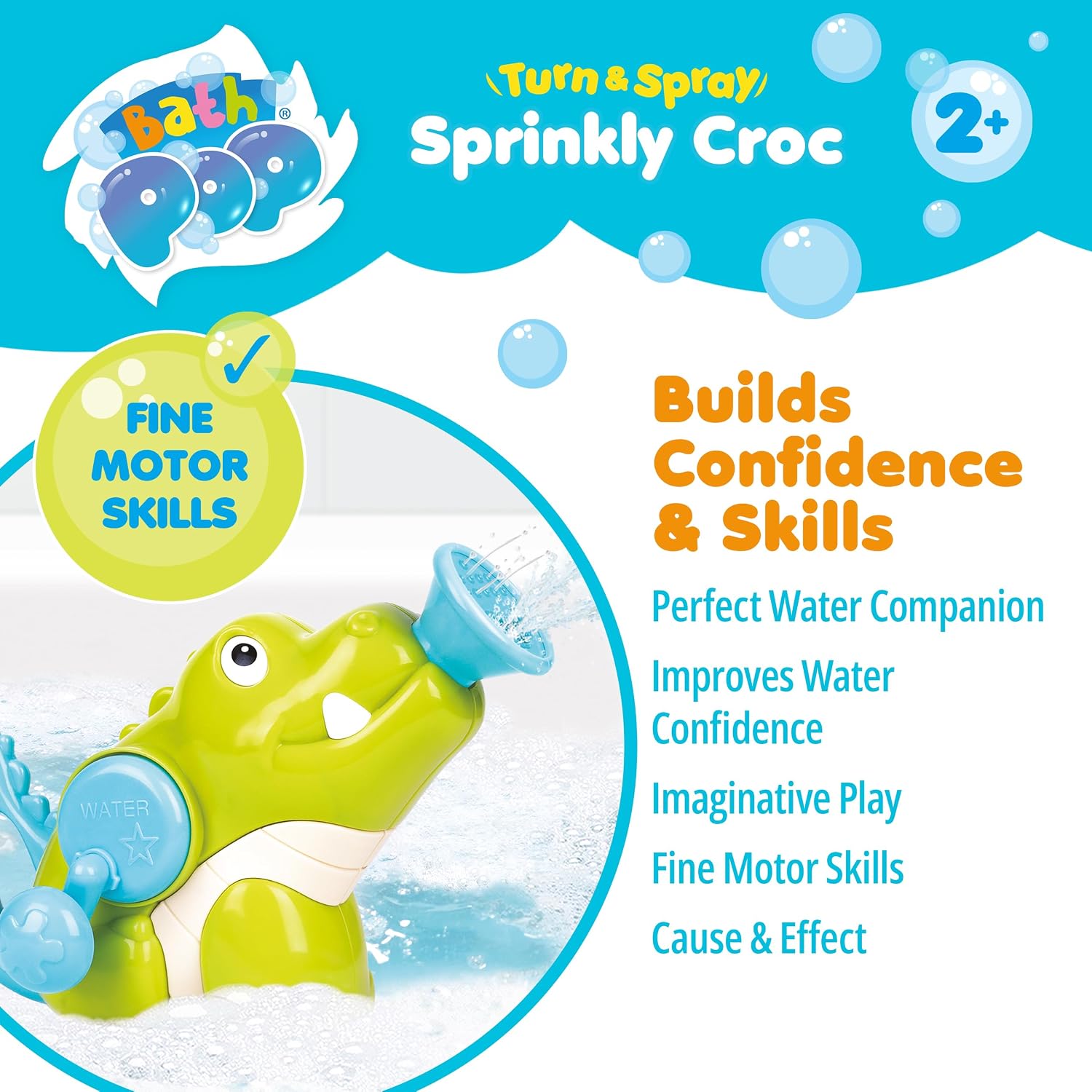 Bath Pop - Wind Up Sprinkly Croc