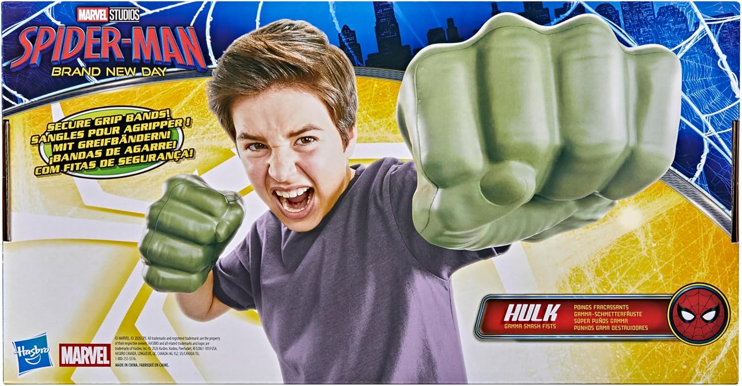 Marvel Spiderman Hulk Gamma Smash Fists