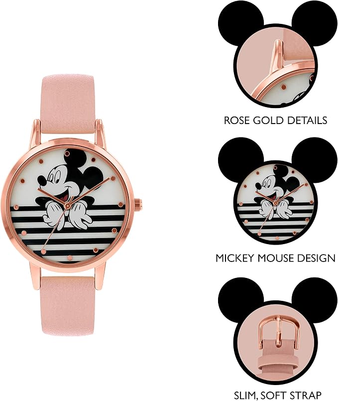 Mickey Mouse Quartz Watch In Display Box