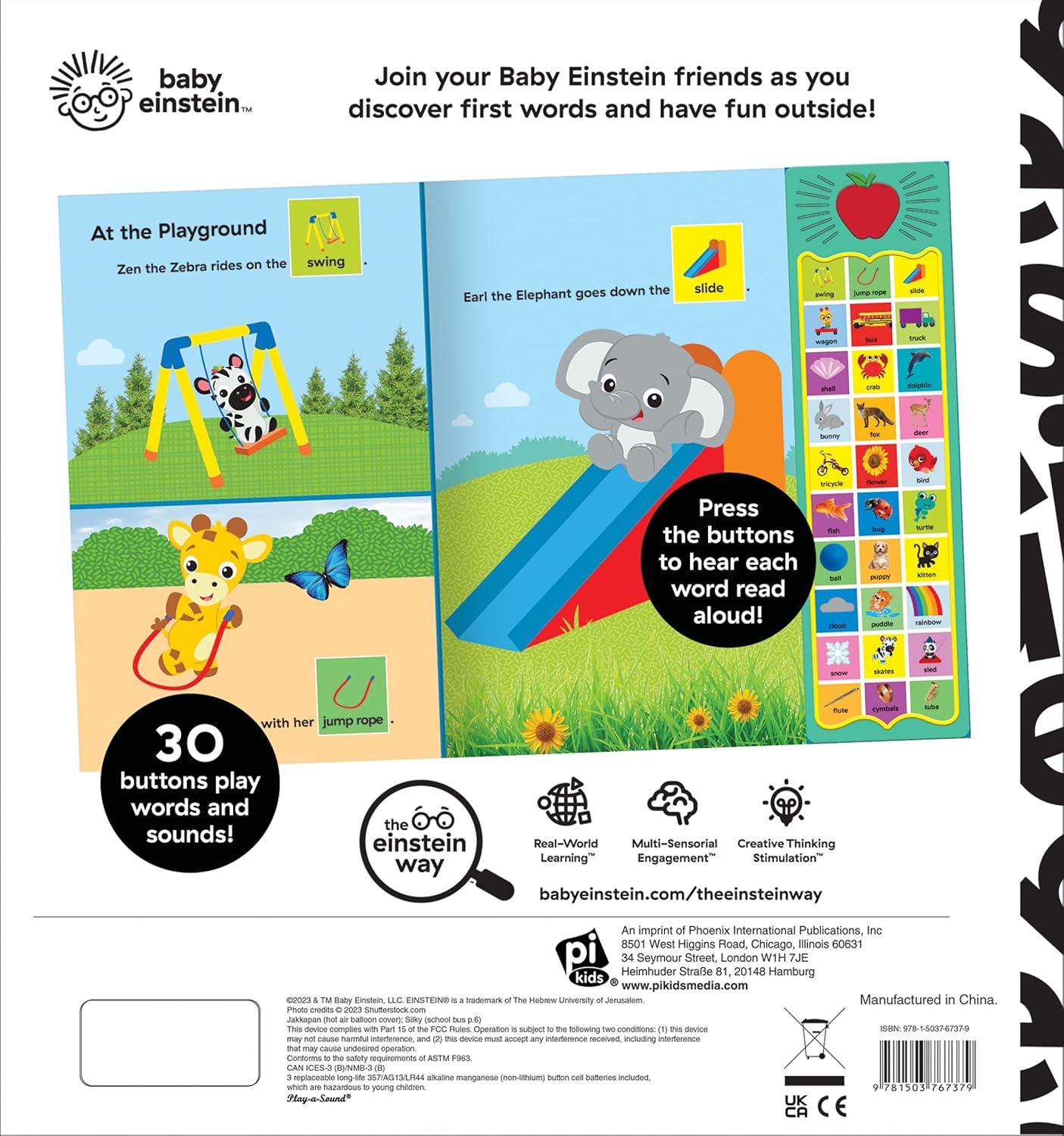 Baby Einstein First Words Everywhere Sounds Book