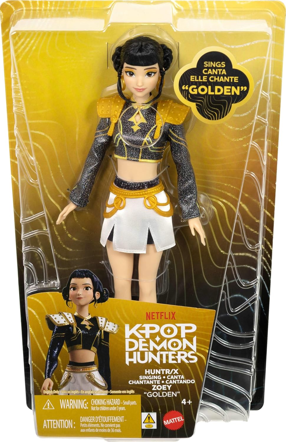 K-Pop Demon Hunters HUNTR/X Zoey Singing "Golden" Fashion Doll