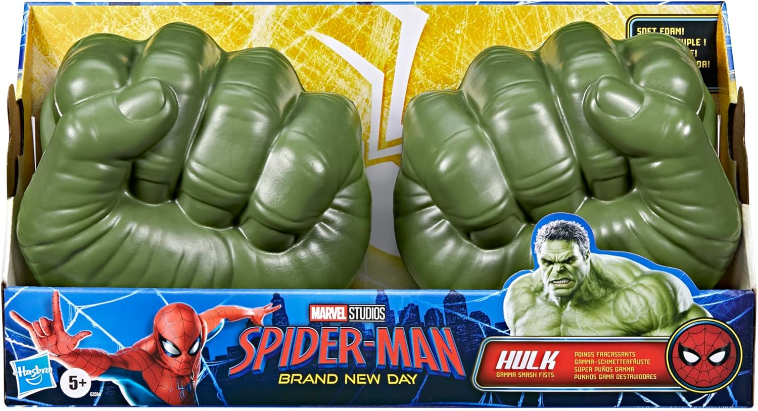 Marvel Spiderman Hulk Gamma Smash Fists