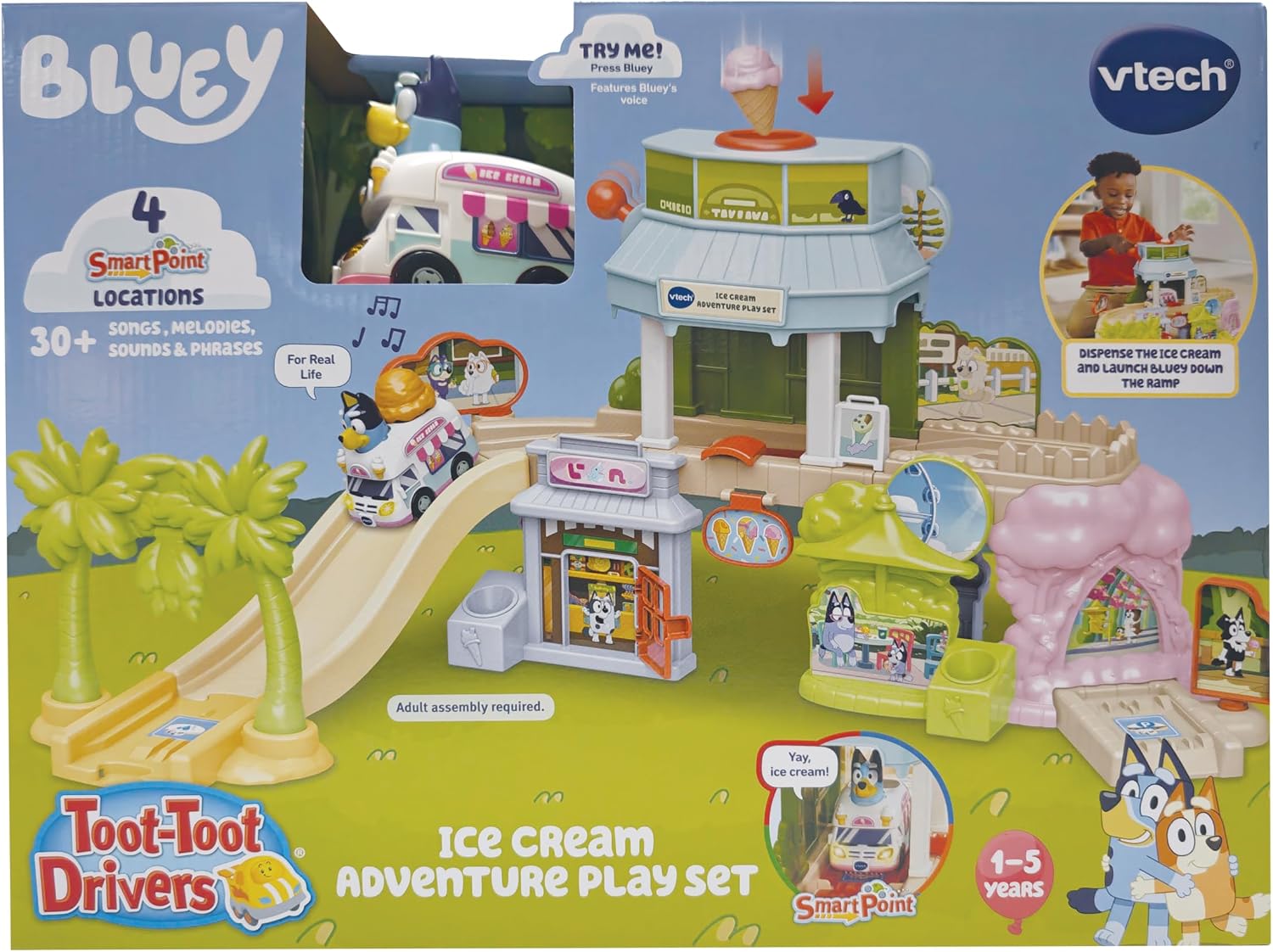 VTech Toot Toot  Bluey Ice Cream Adventure Playset