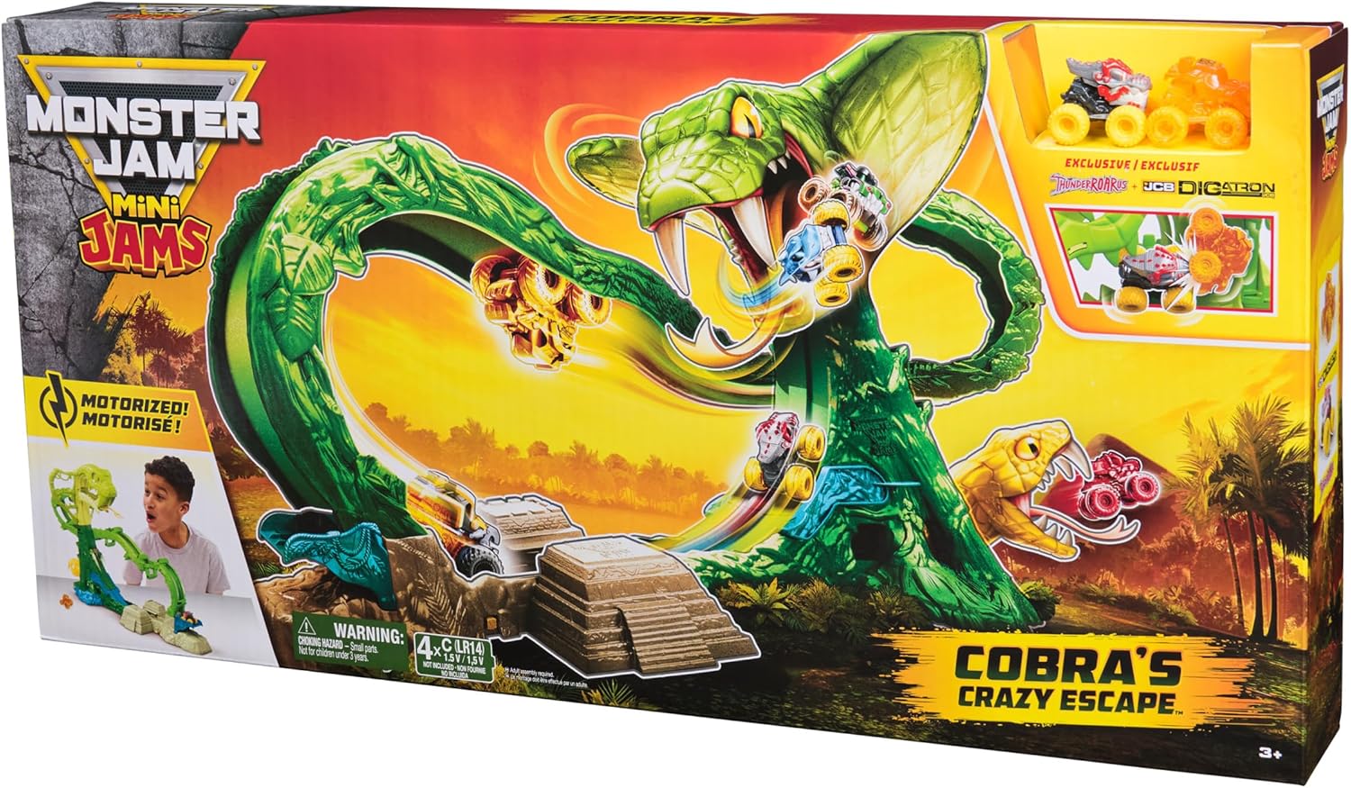 Monster Jam Mini Cobra Booster Playset