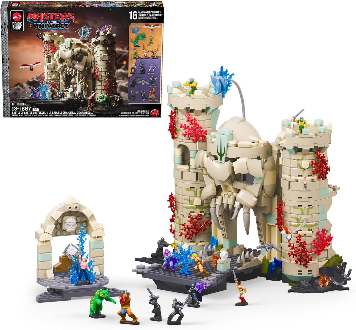 Mattel Brick Shop Masters of The Universe Battle of Castle Grayskull Playset