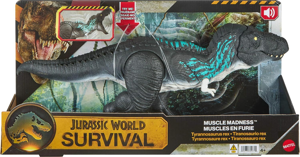Jurassic World Muscle Madness Feature T Rex Dino