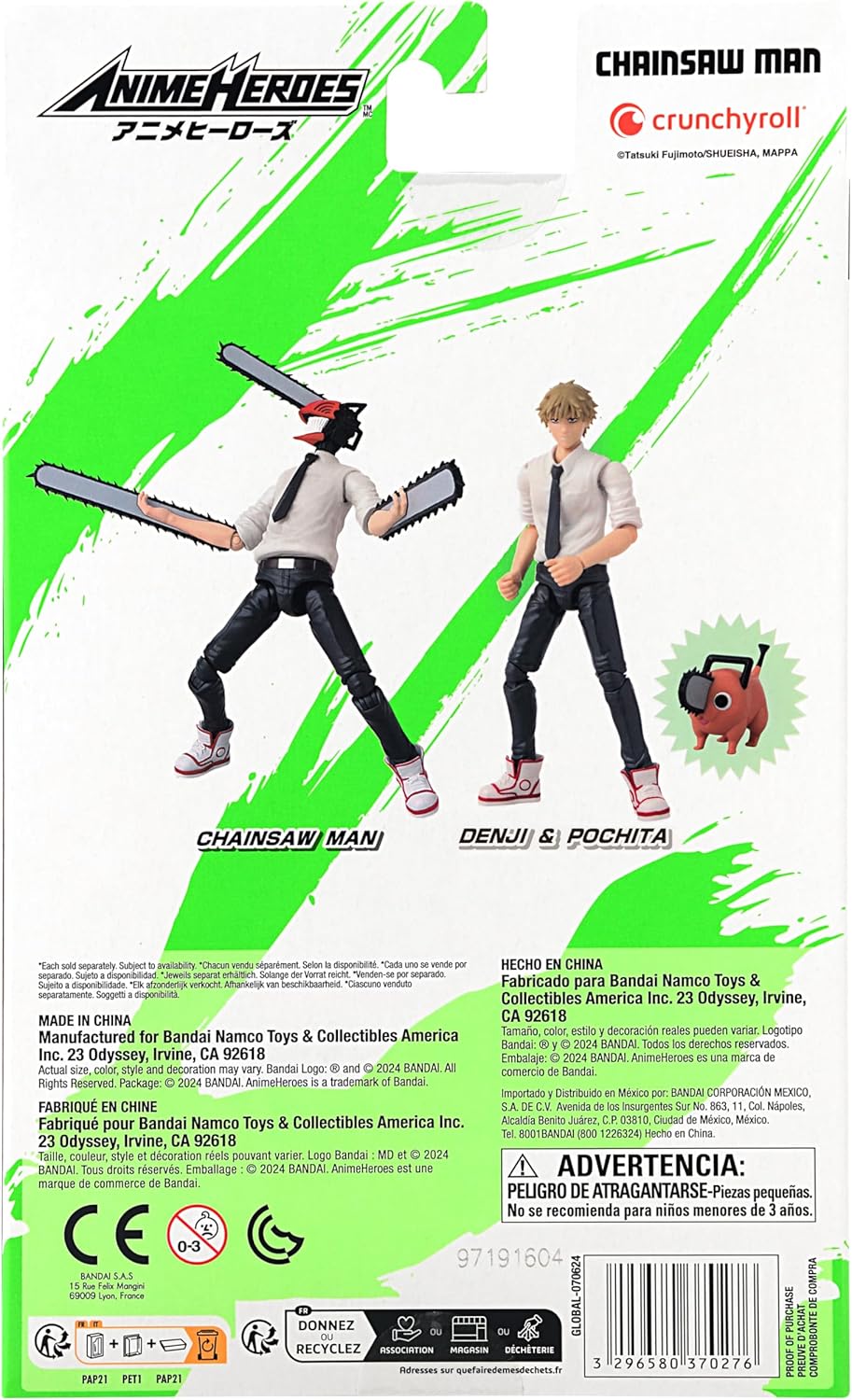 CHAINSAW MAN - Denji & Pochita - Figure Anime Heroes 17cm