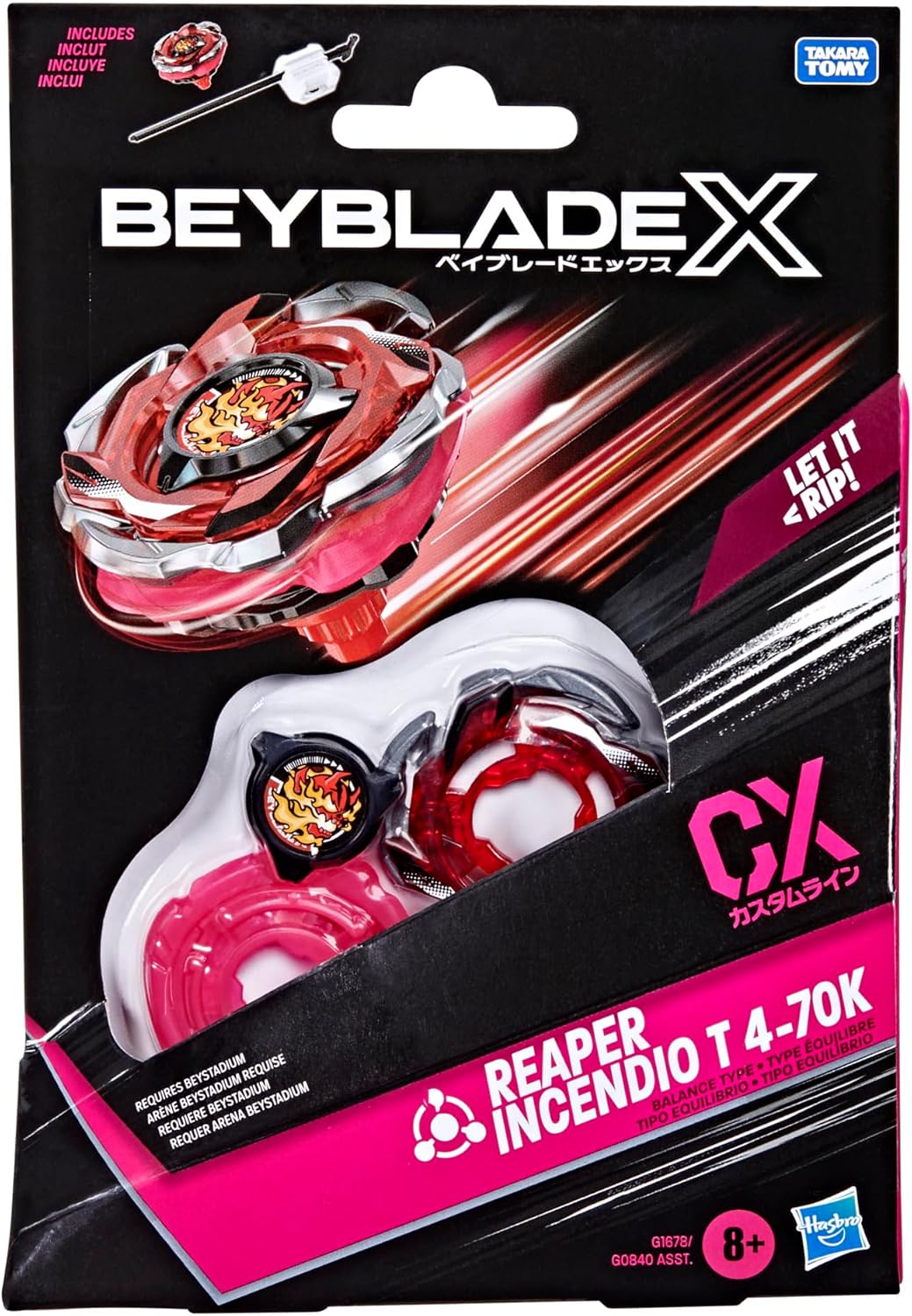 Beyblade X - Reaper Incendio T 4-70K CX Starter Pack