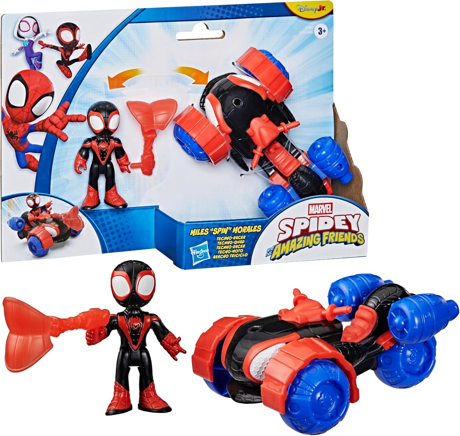 Spidey and his Amazing Friends - Miles "Spin" Morales Techno Racer
