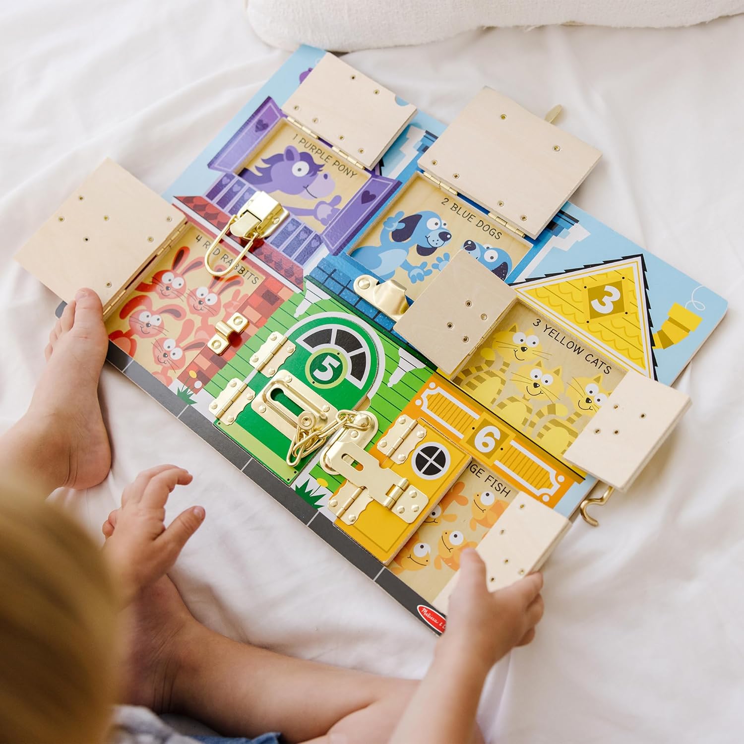 Melissa & Doug Wooden Latches Board Game