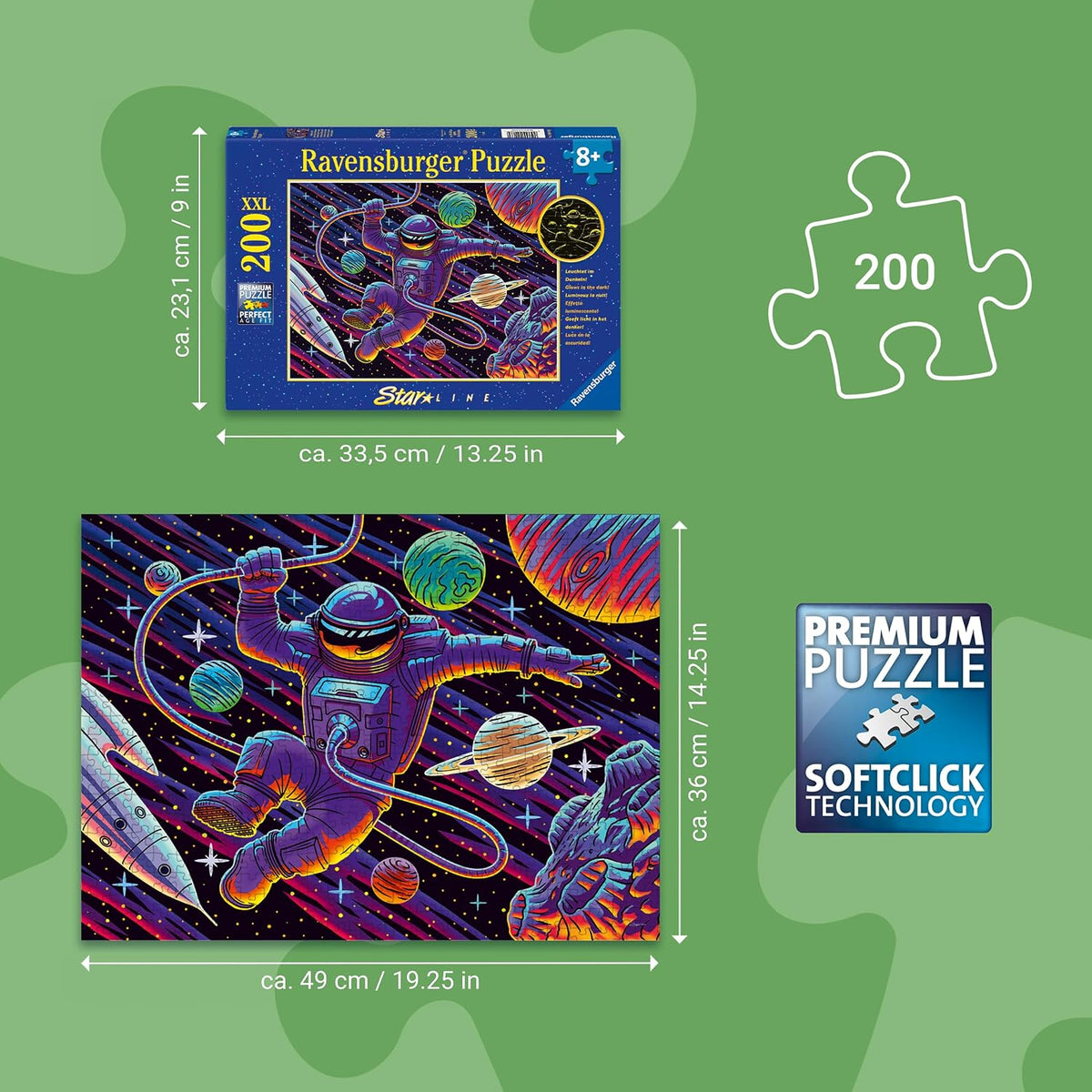 Outer Space Adventure XXL 200 piece Jigsaw Puzzle