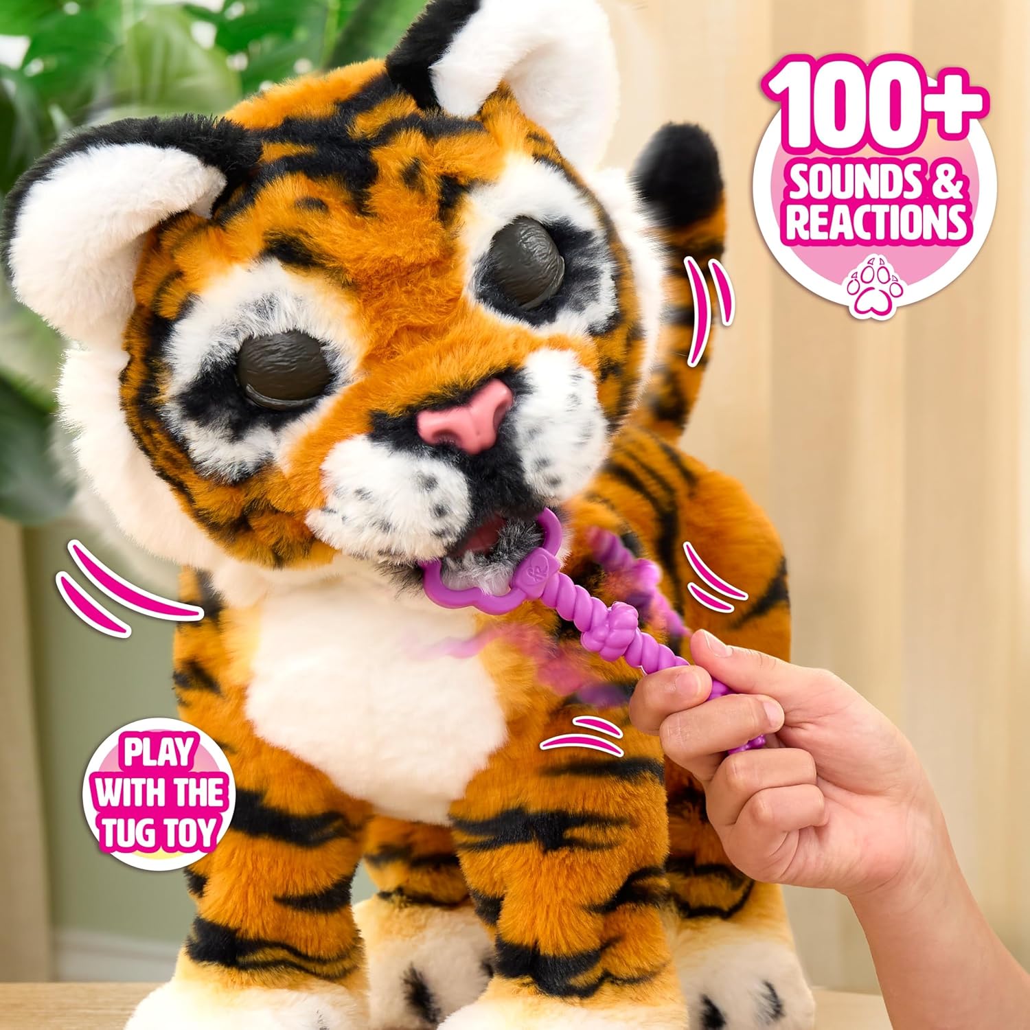 FurReal Gabby Grow & Roar Tiger Interactive Plush Toy