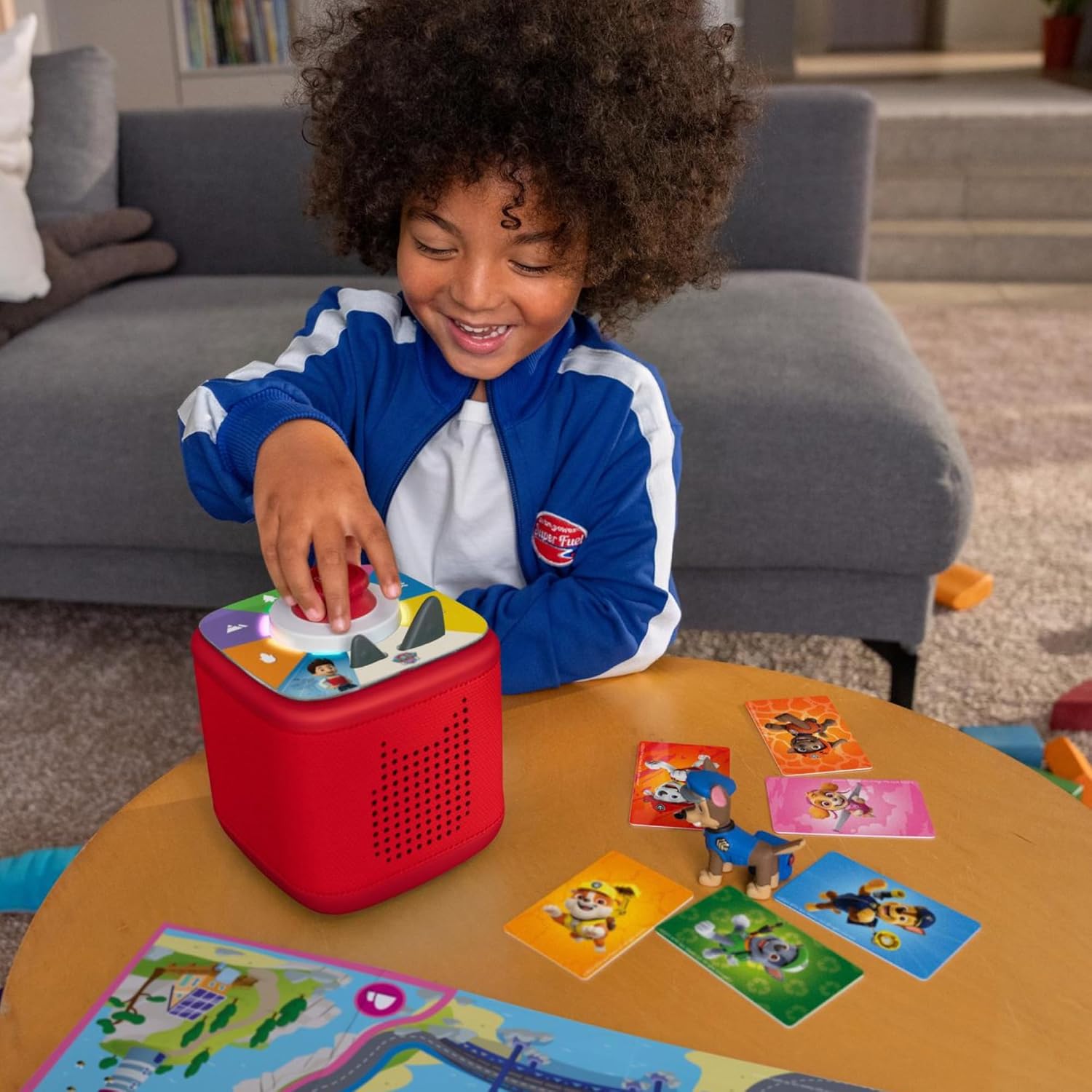 Tonies Toniebox 2 Sunset Red Play Set with Paw Patrol Chase