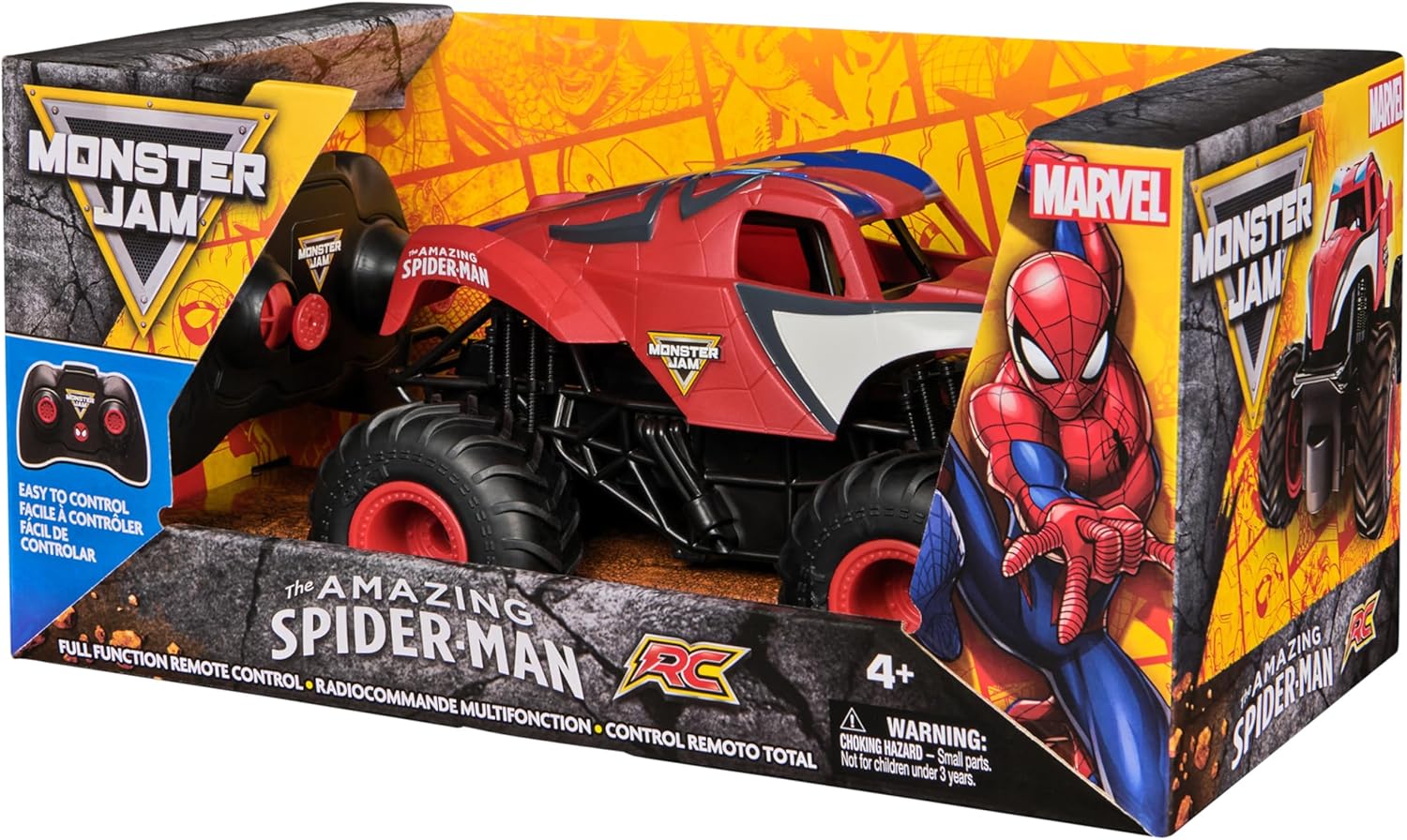 Monster Jam 1:24 Radio Controlled Spider-Man Monster Truck