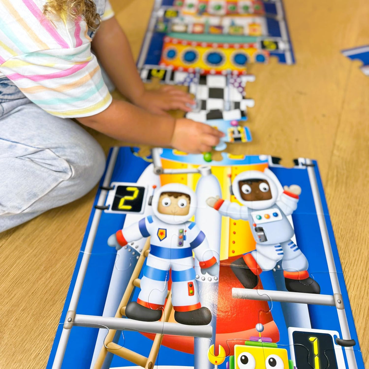 Long & Tall Puzzle - 123 Rocket Ship