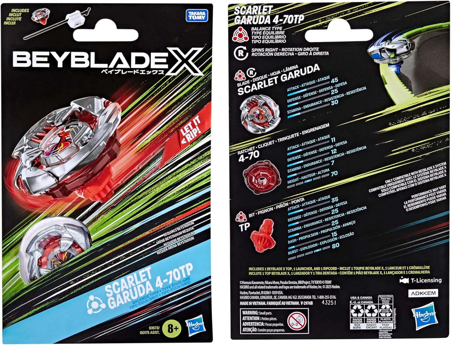 Beyblade X - Scarlet Garuda 4-70TP BX Starter Pack