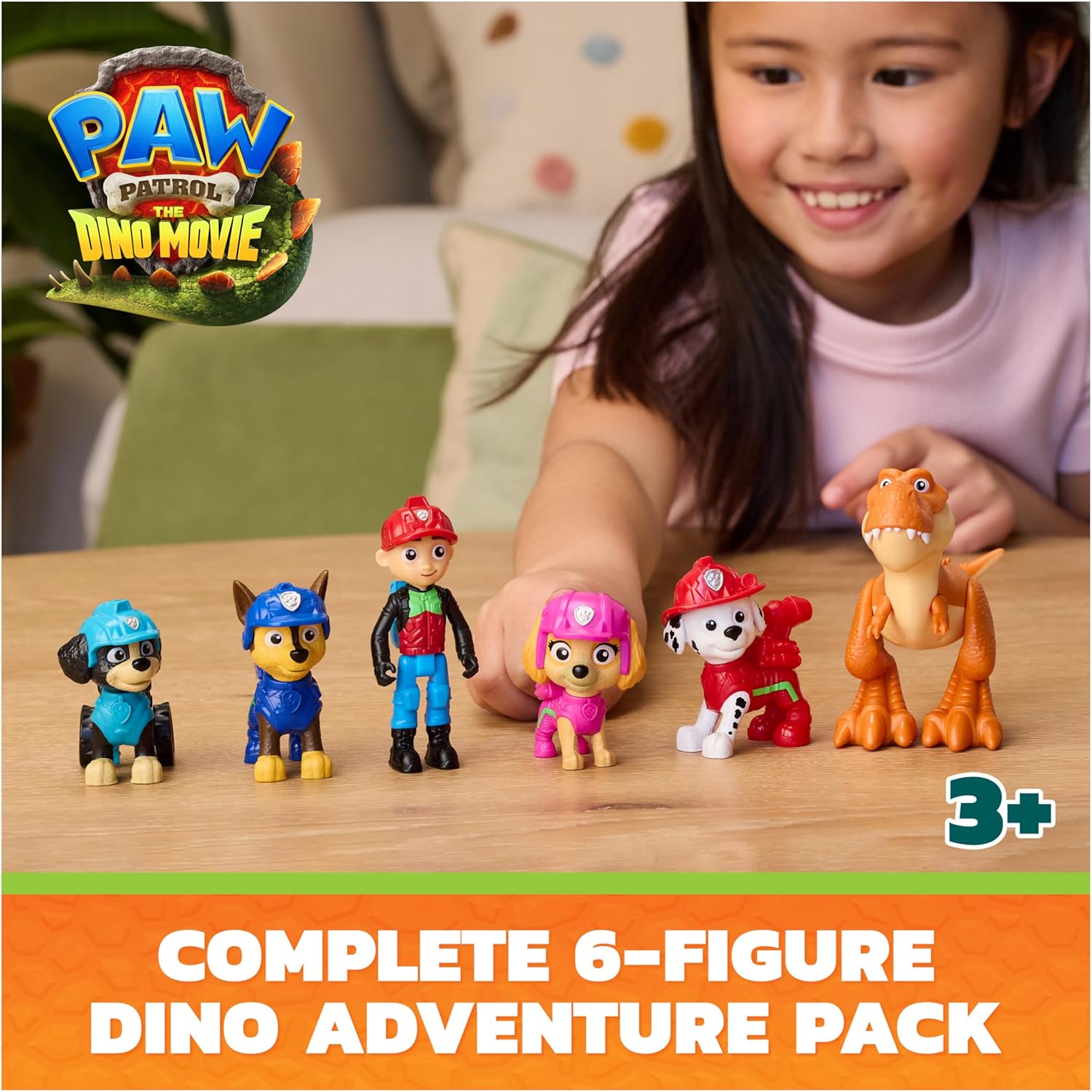 Paw Patrol The Dino Movie - Adventure Figure 6 Pack