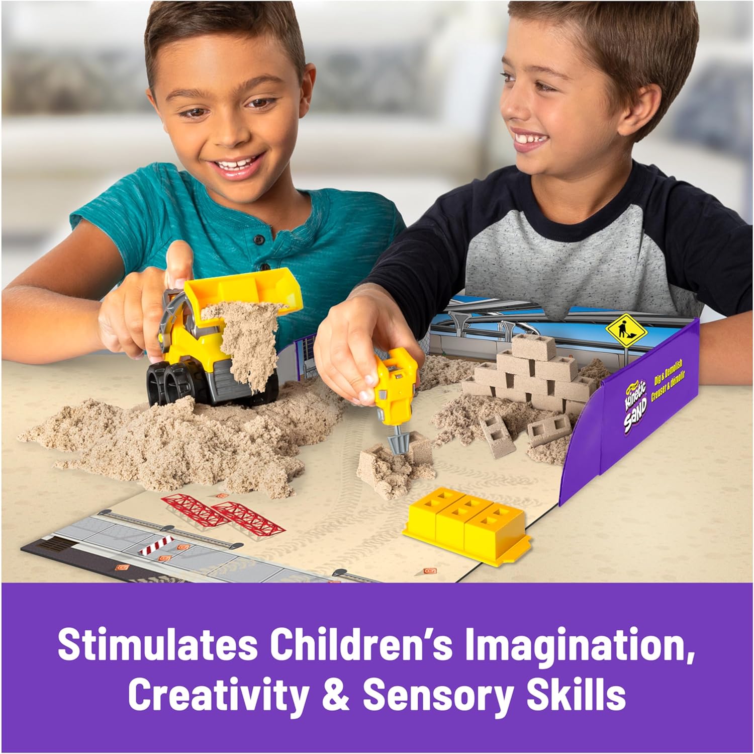 Kinetic Sand Dig n Demolish Play Set