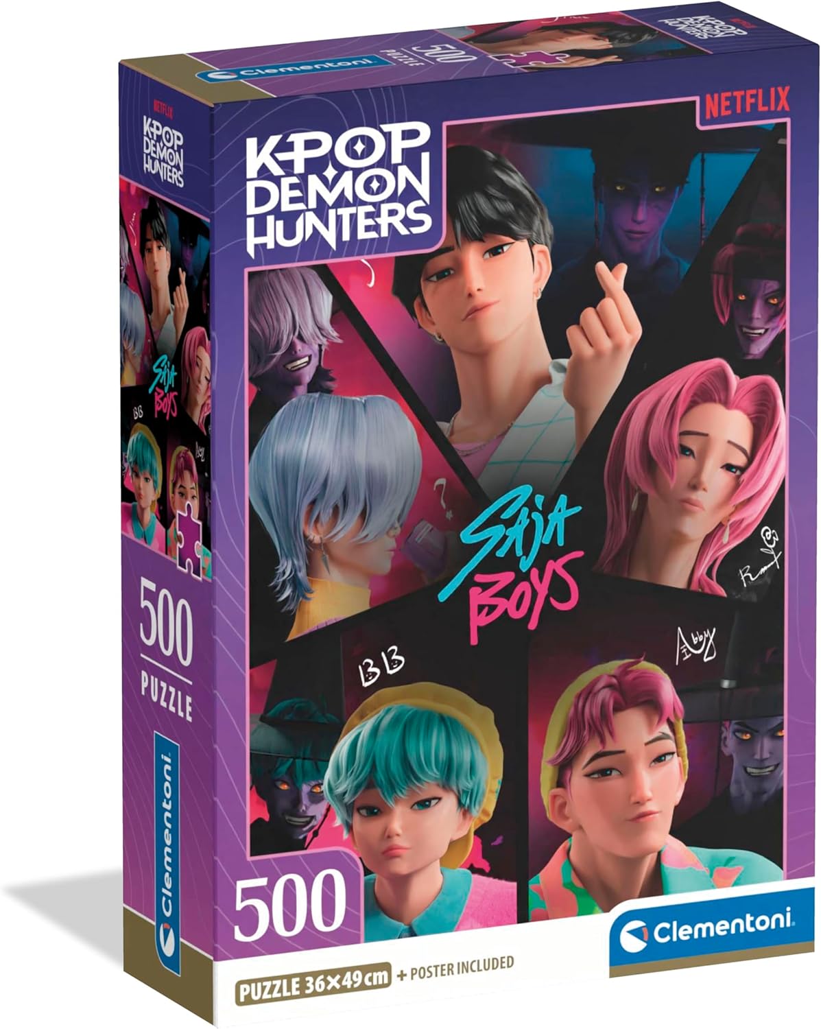 Clementoni K-Pop Demon Hunters 500 Piece Jigsaw Puzzle