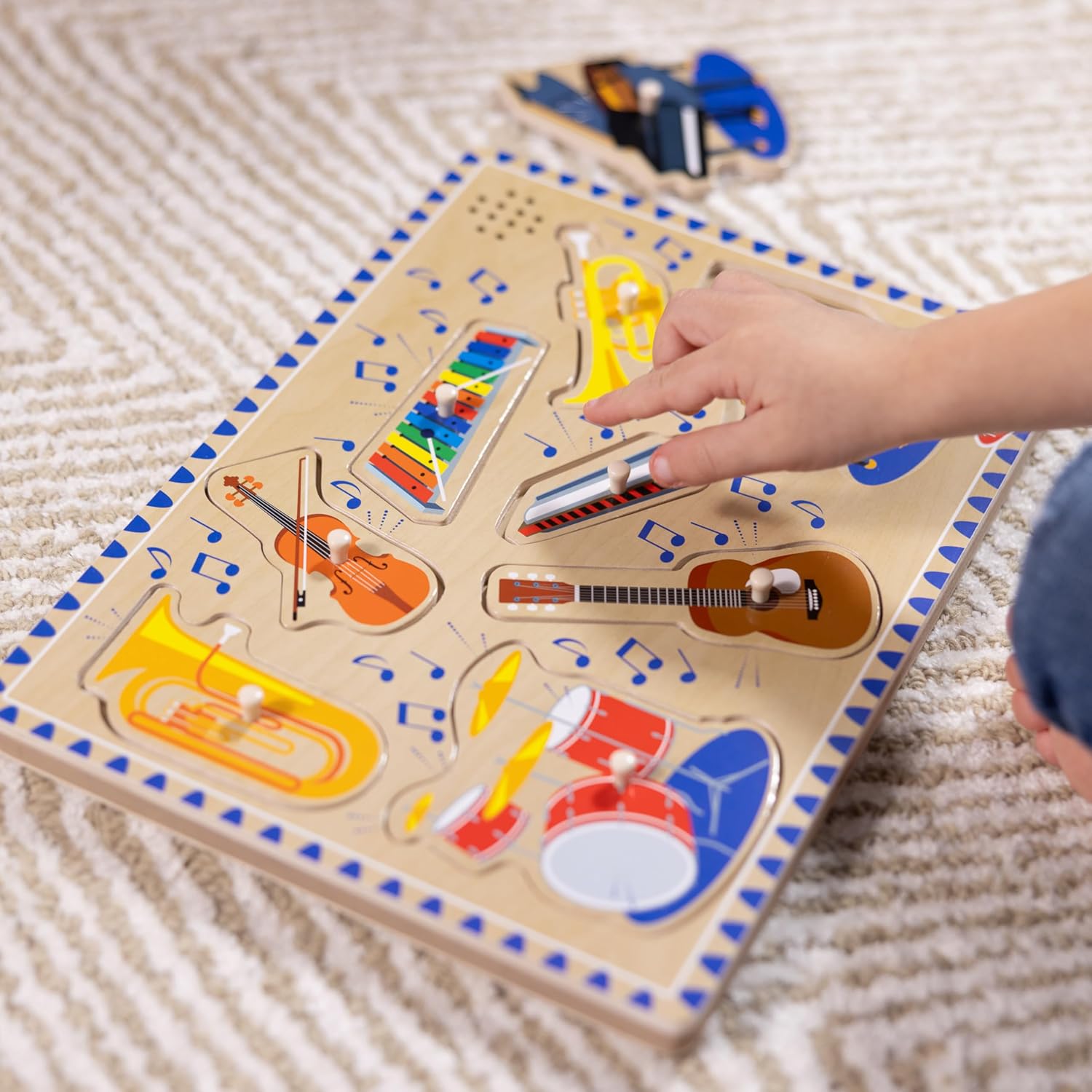 Melissa & Doug Wooden Musical Instrument Sound Puzzle