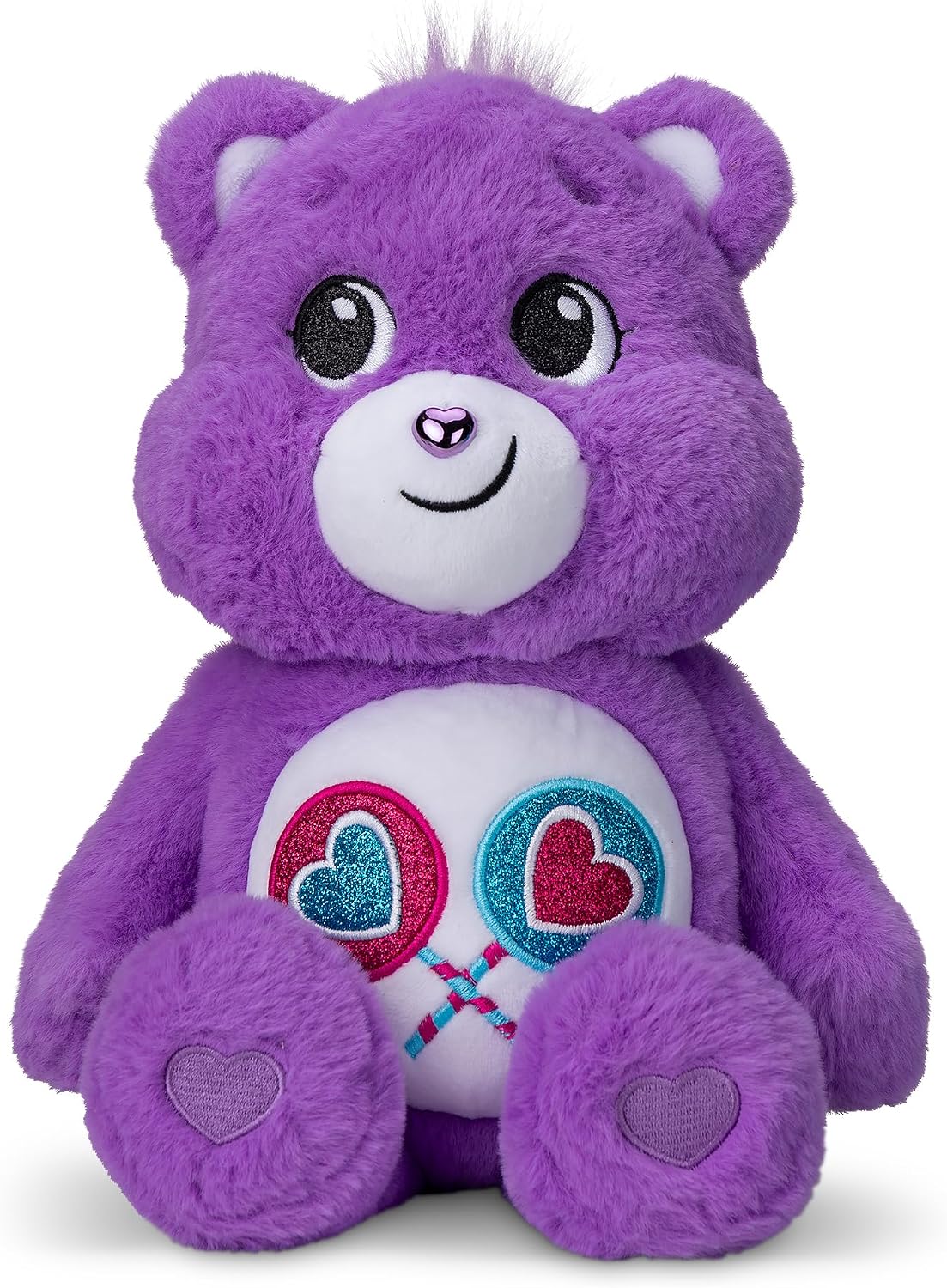 Care Bears 35cm Glitter Belly Medium Plush - Share Bear