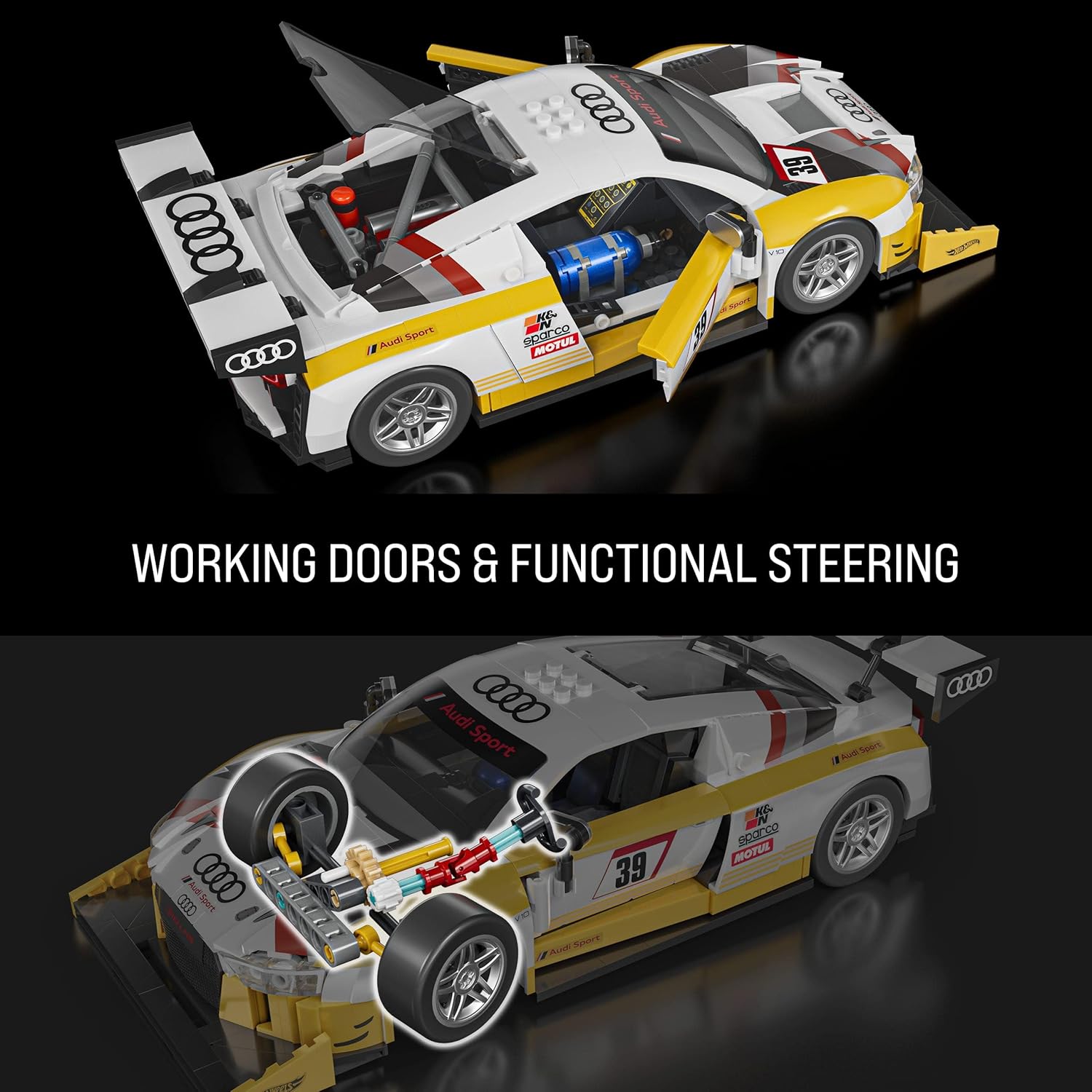Hot Wheels Brick Shop 15 Audi R8 LMS