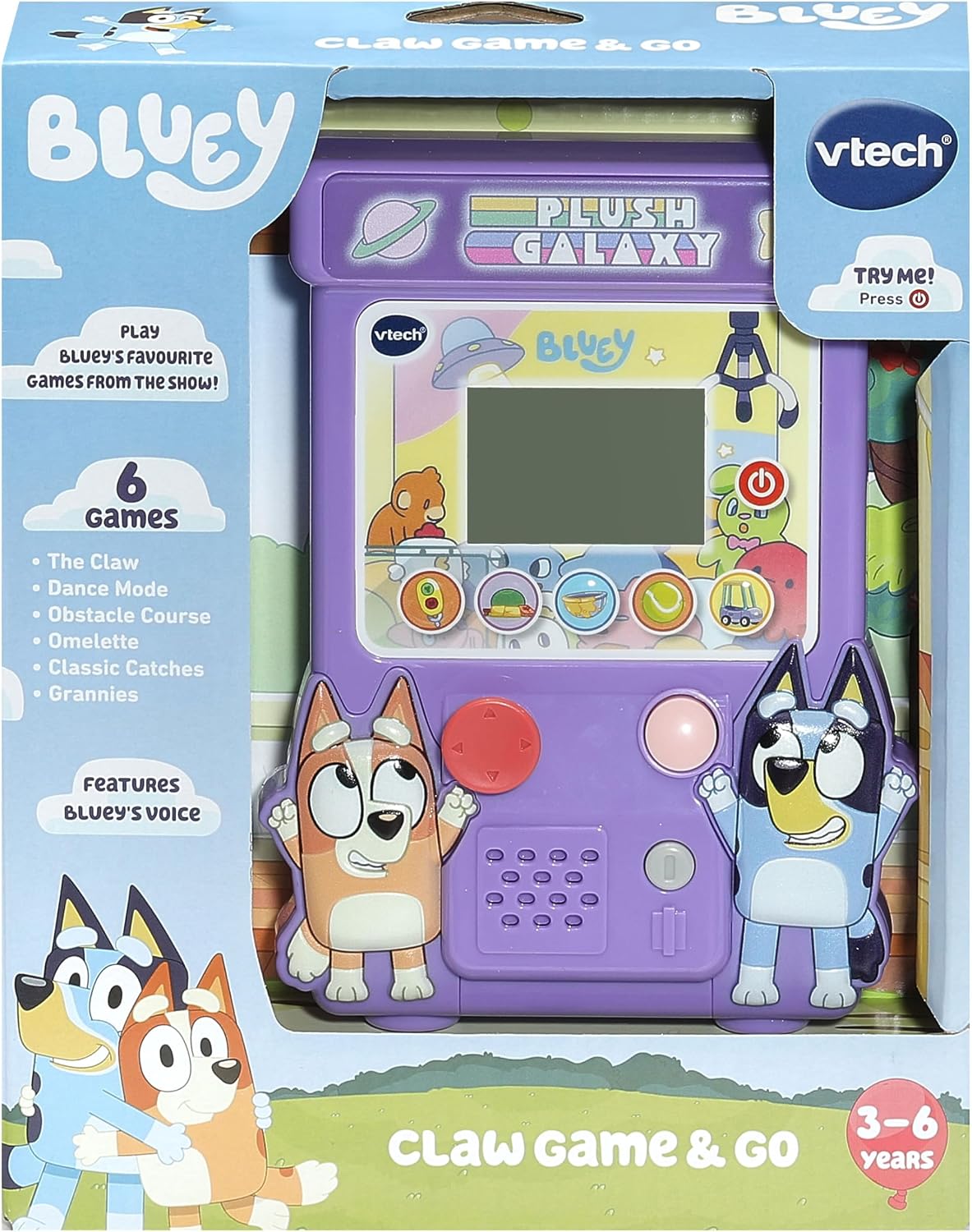 VTech Bluey Claw Game And Go Interactive Game