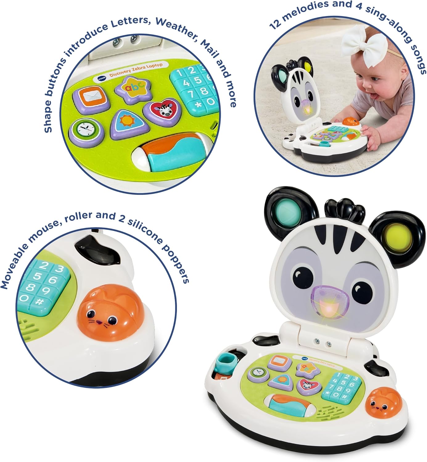 VTech Discovery Zebra Laptop